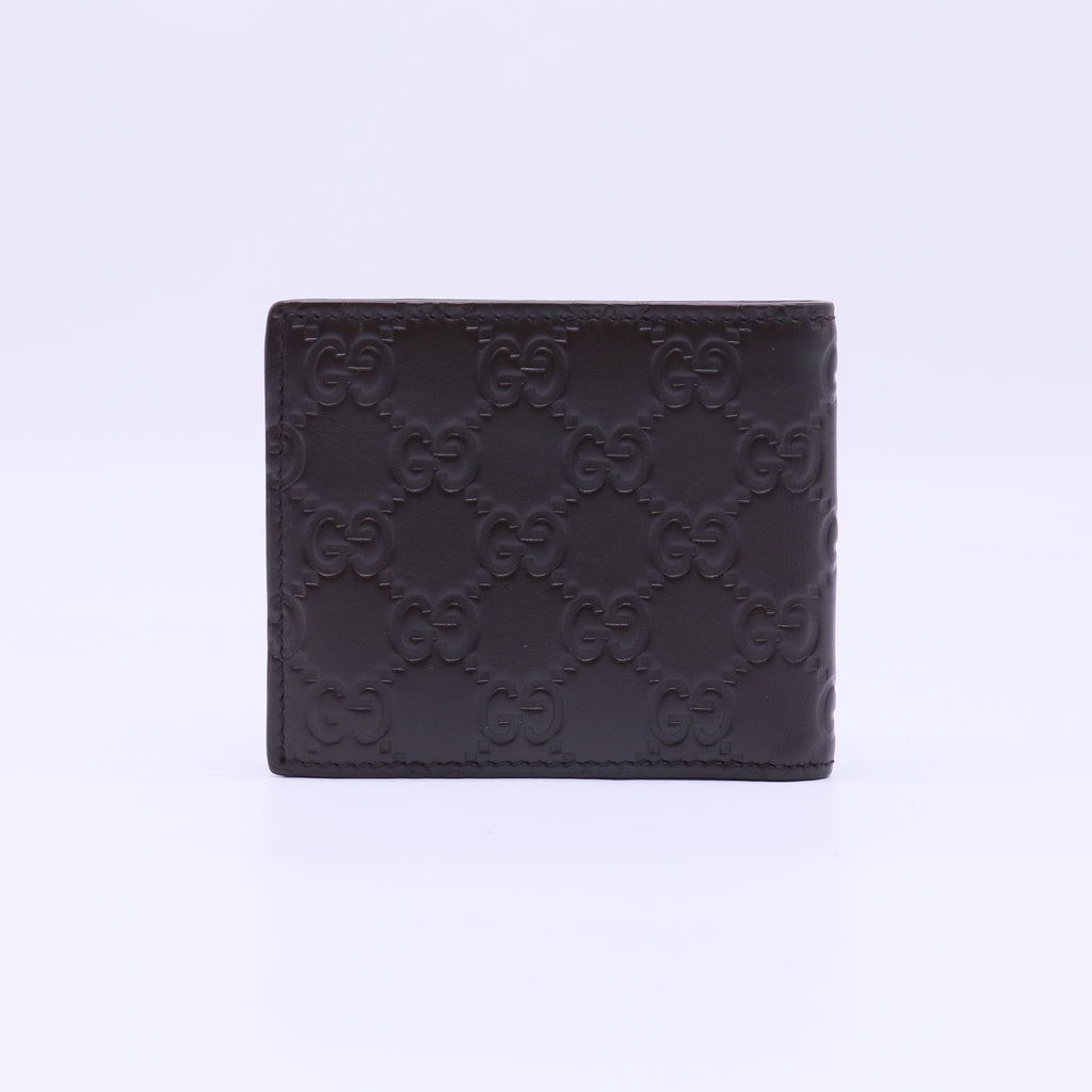 Gucci Signature Leather Bifold Wallet Black W22292