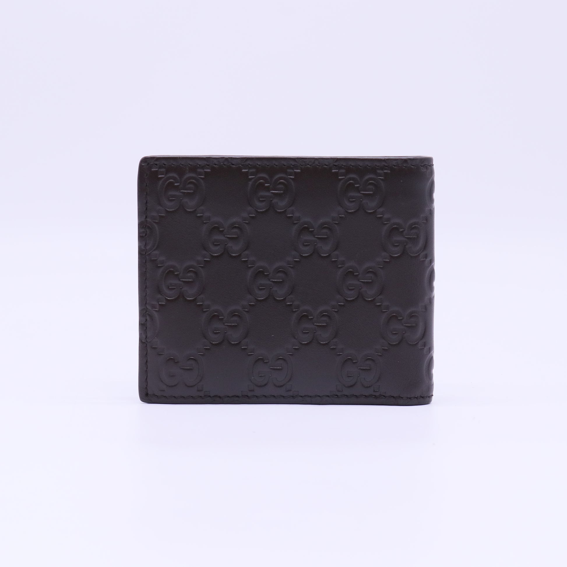 Gucci Signature Leather Bifold Wallet Black W22292