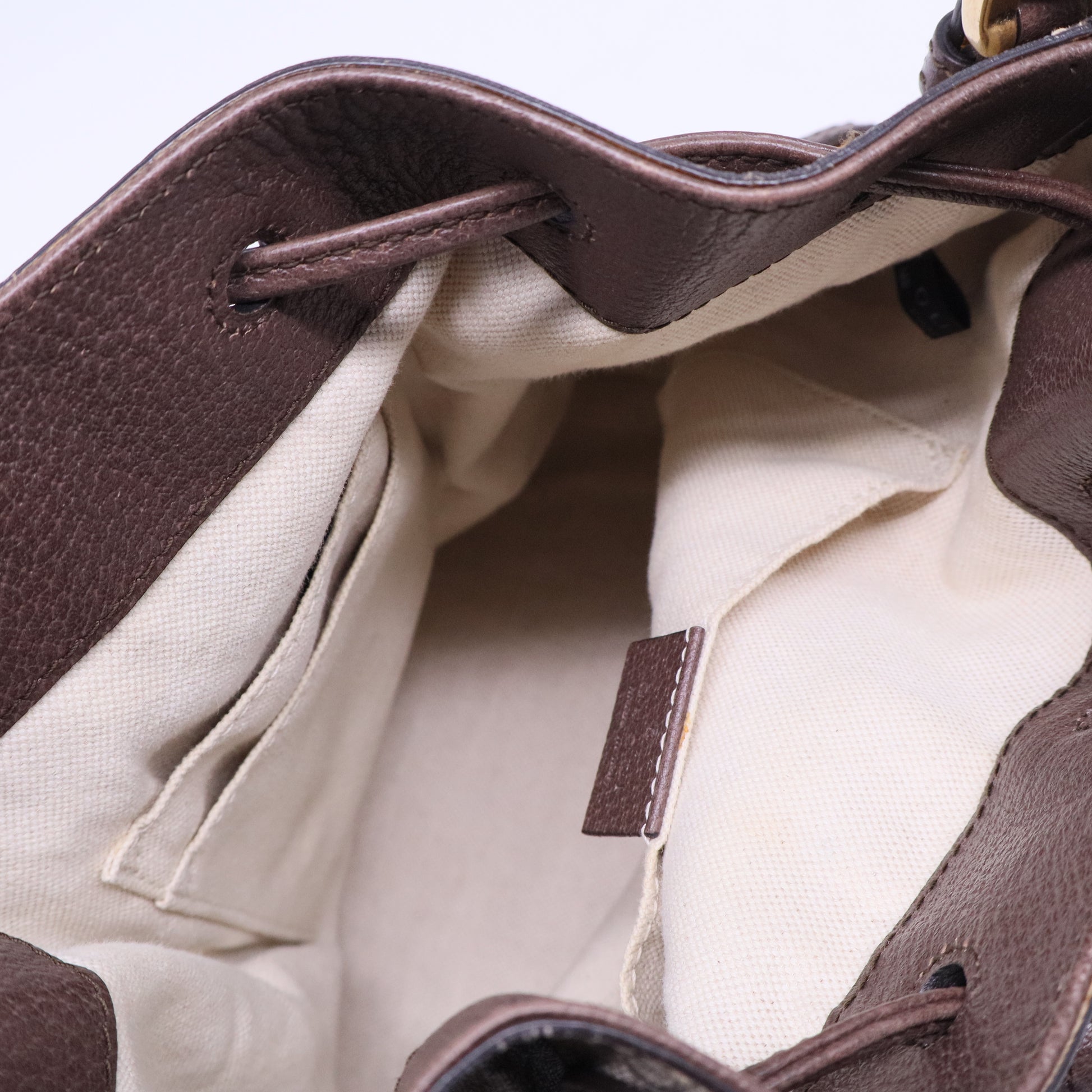 Neo Drawstring Bucket Backpack GG Coated Canvas Mini B20668