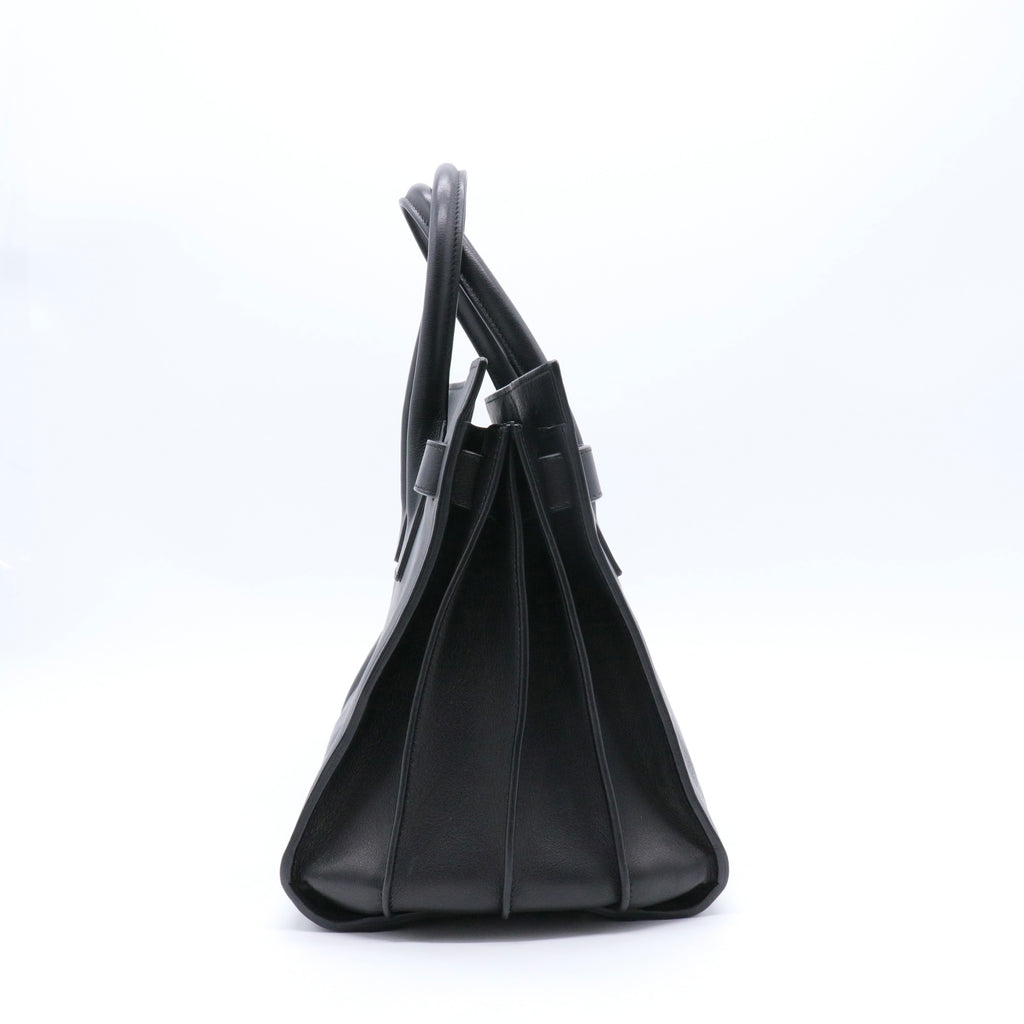 Calfskin Small Sac De Jour Black twins