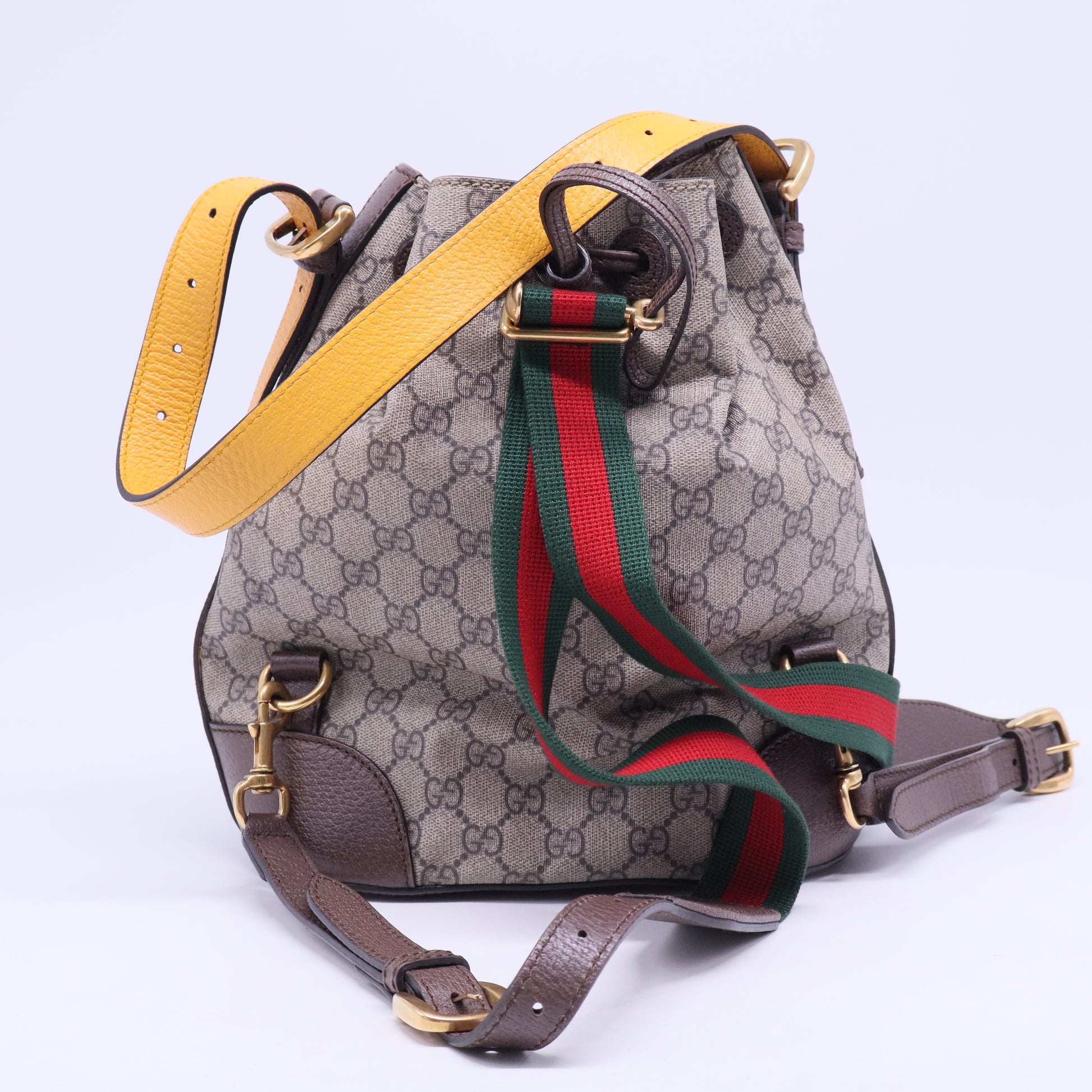 Neo Drawstring Bucket Backpack GG Coated Canvas Mini B20668