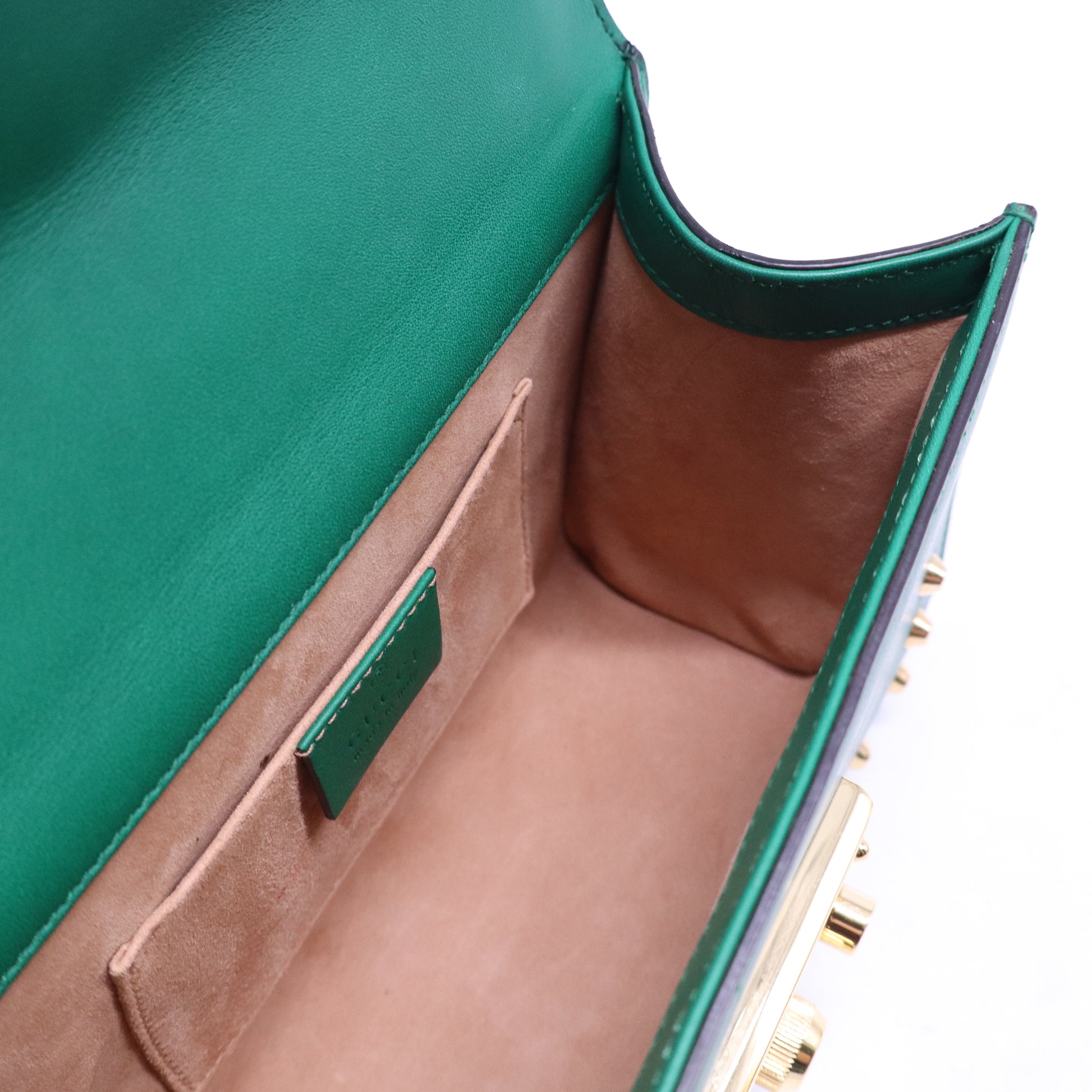 Pearly Padlock Shoulder Bag Studded Leather Small B21309