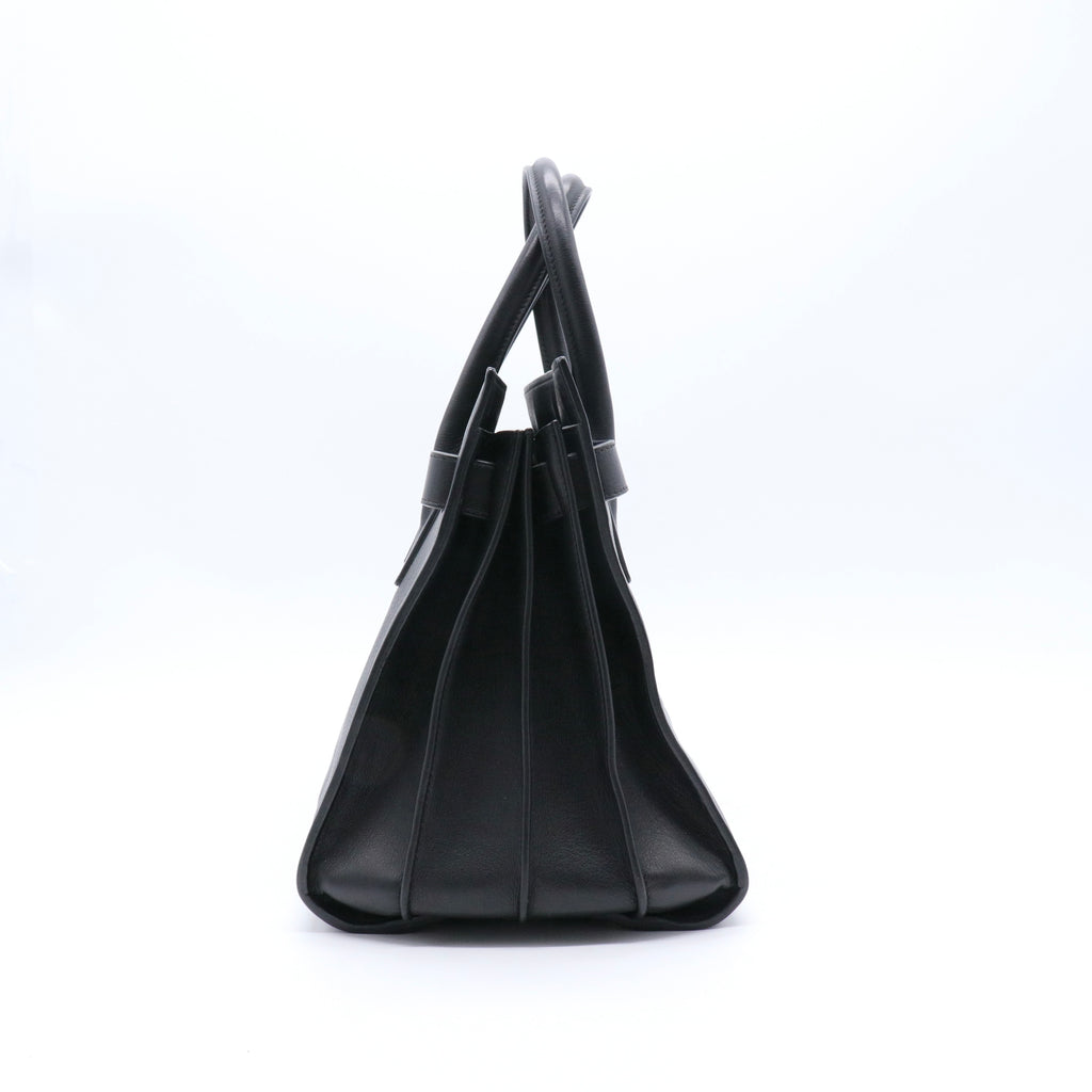 Calfskin Small Sac De Jour Black twins