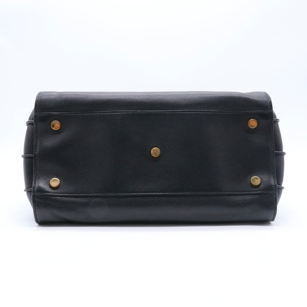 Calfskin Small Sac De Jour Black twins