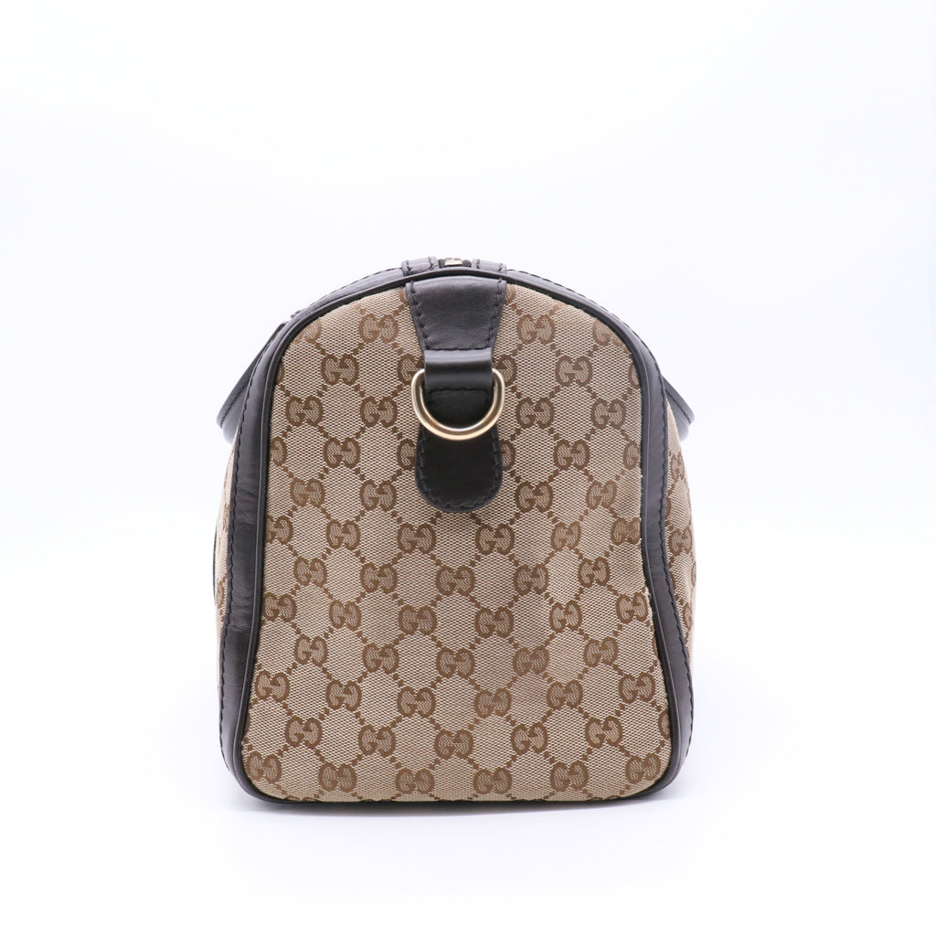 Vintage Web Boston Bag GG Canvas Medium