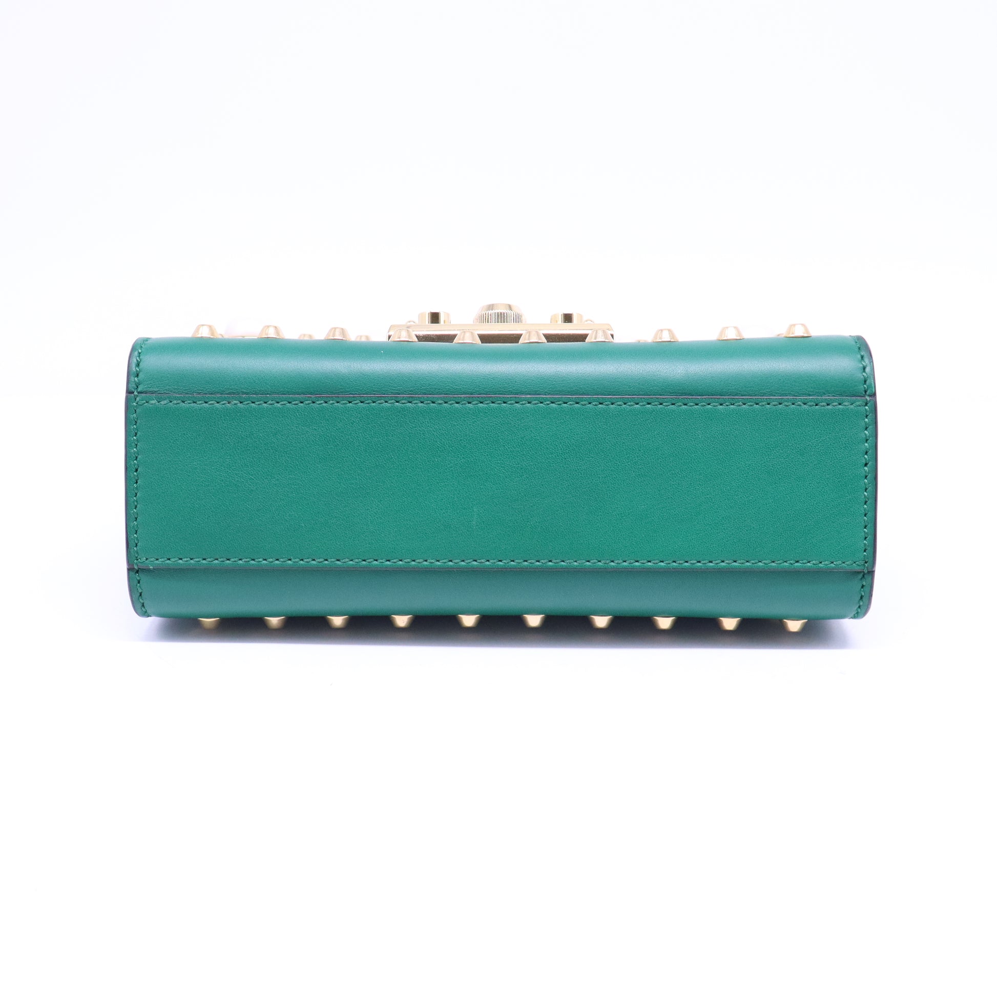 Pearly Padlock Shoulder Bag Studded Leather Small B21309