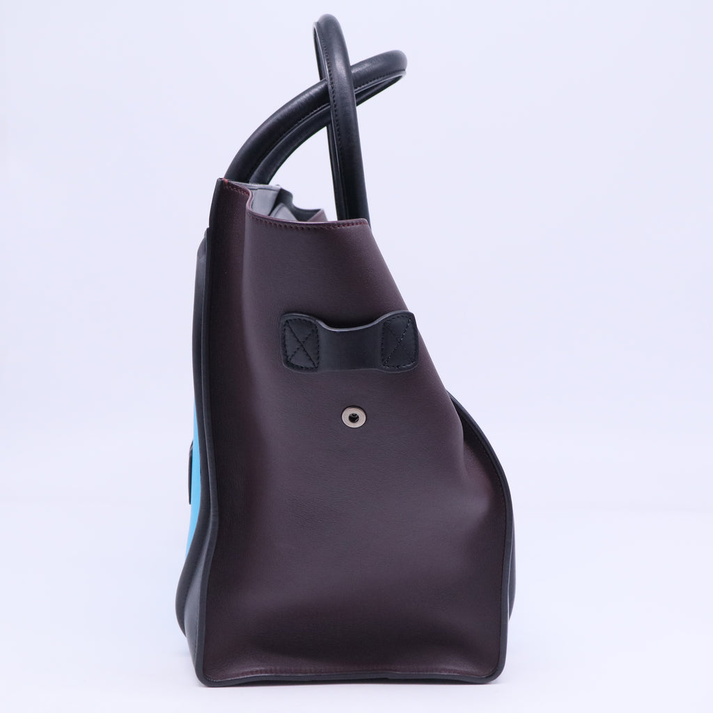 Celine Tri-Color Leather Luggage Tote Bag B20857