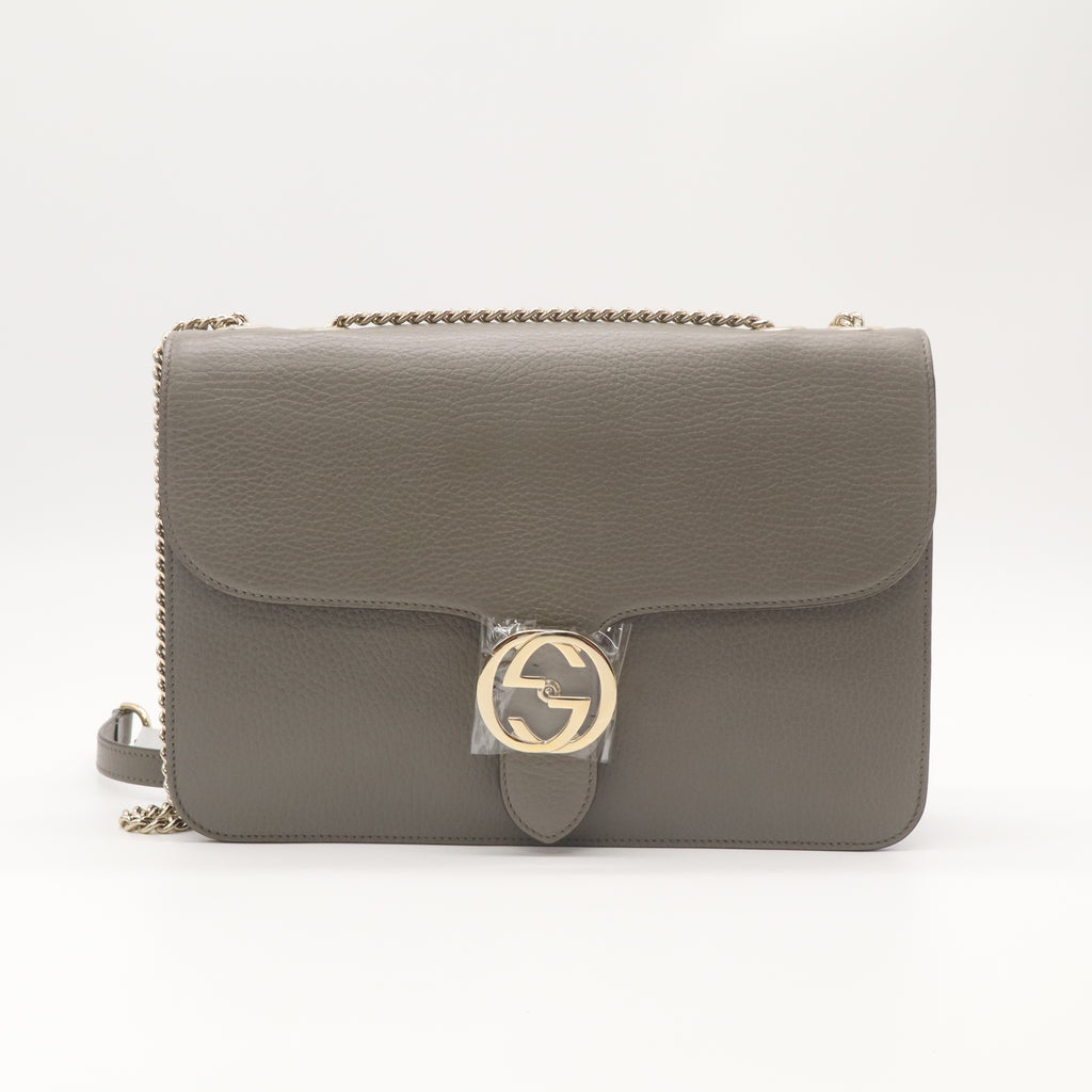 Gucci Small Interlocking G Dollar Calfskin Shoulder Bag B22787