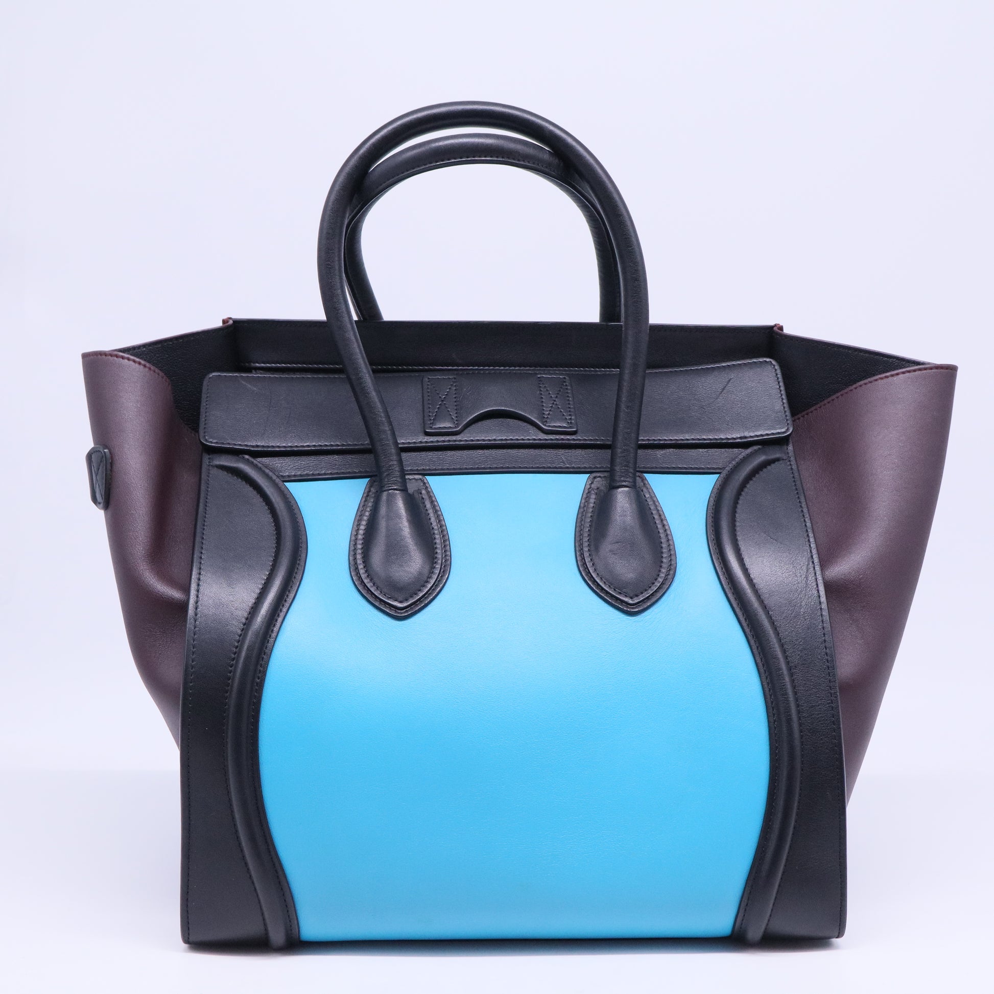 Celine Tri-Color Leather Luggage Tote Bag B20857