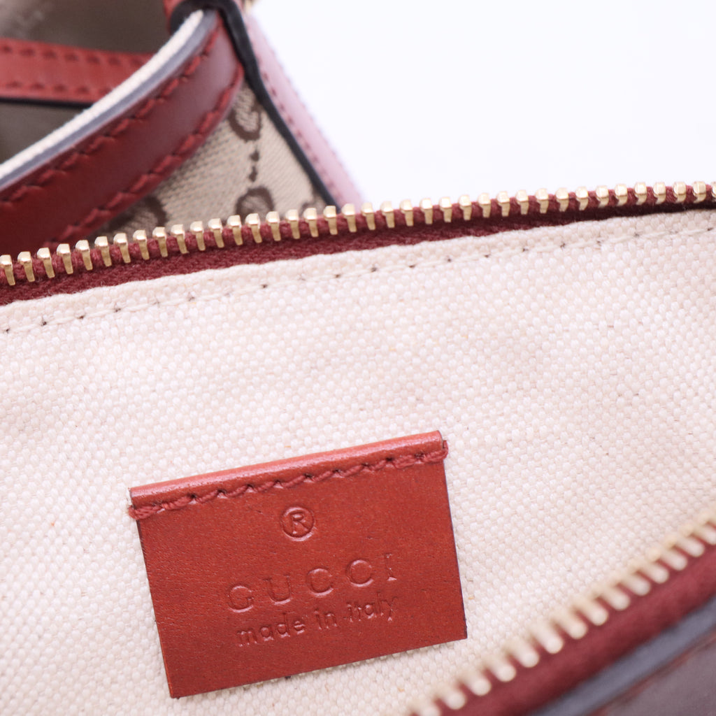 Gucci Beige GG Canvas/Leather Craft Original Tote B12398
