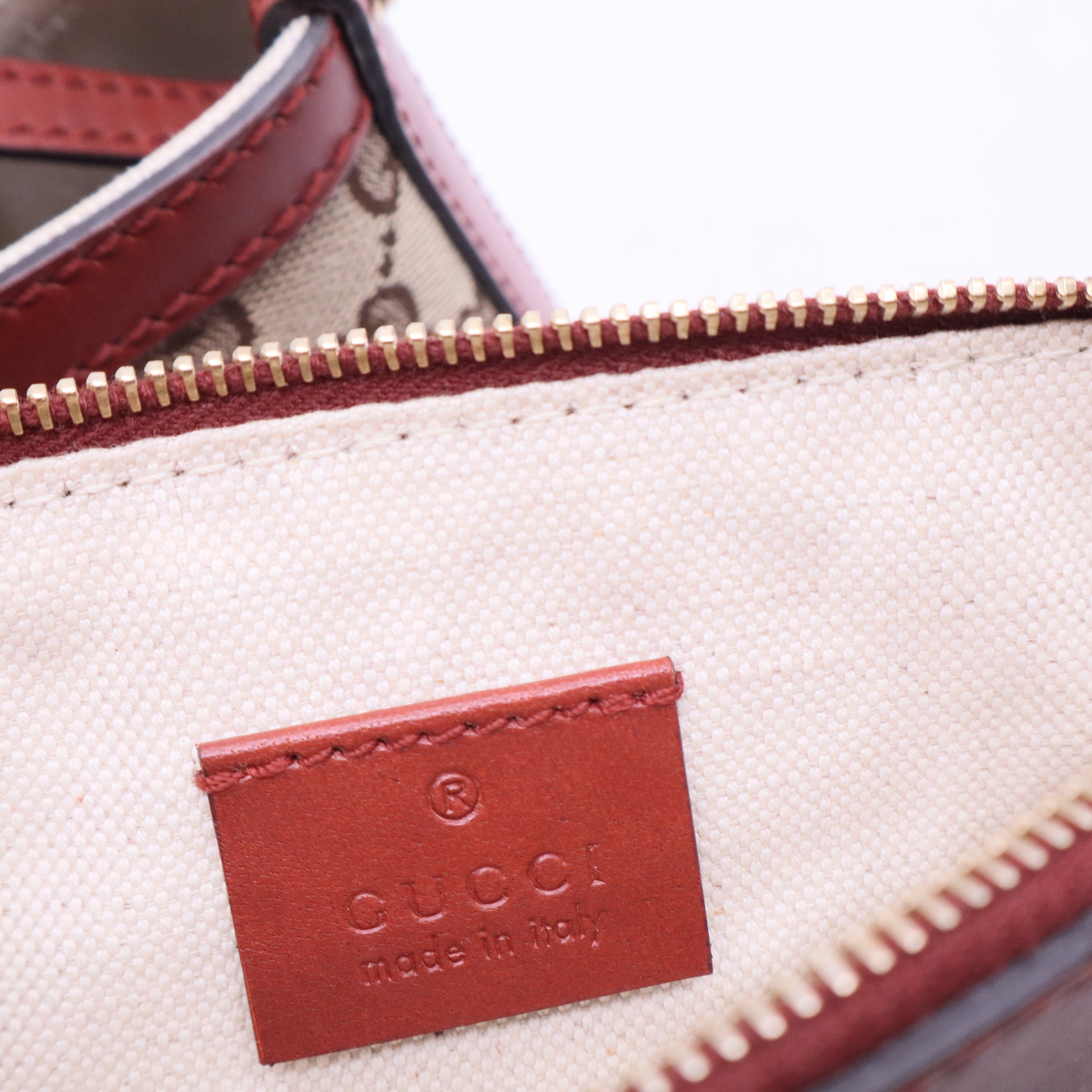 Gucci Beige GG Canvas/Leather Craft Original Tote B12398