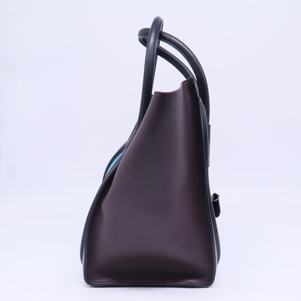 Celine Tri-Color Leather Luggage Tote Bag B20857