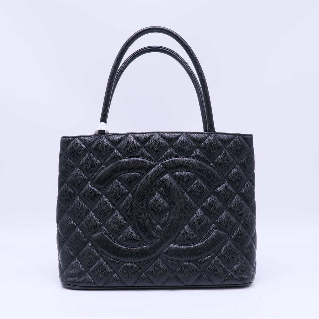 Chanel Caviar Quilted Timeless CC Medallion Tote Bag B22858