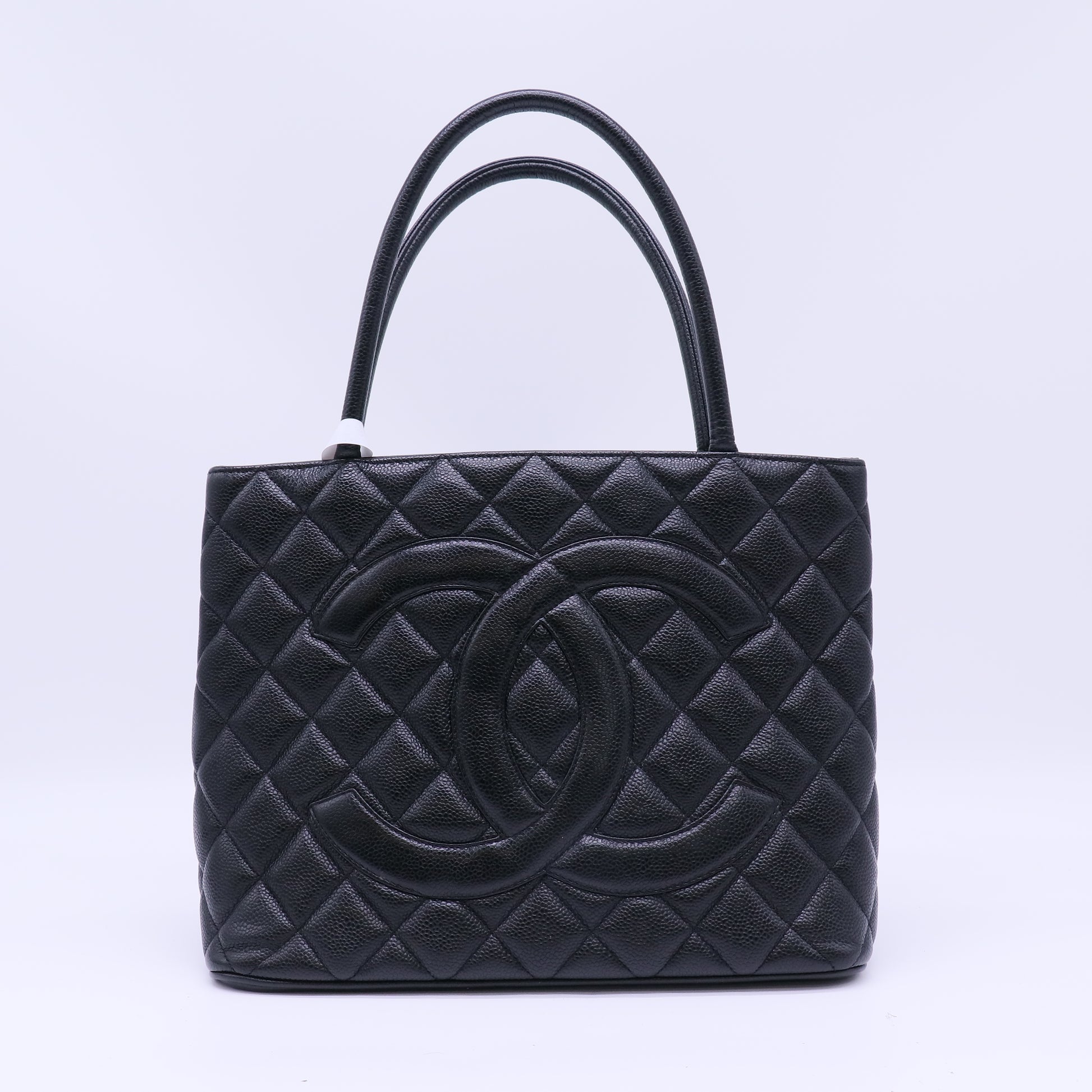Chanel Caviar Quilted Timeless CC Medallion Tote Bag B22858