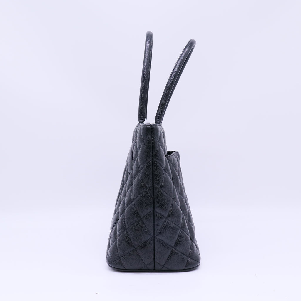 Chanel Caviar Quilted Timeless CC Medallion Tote Bag B22858