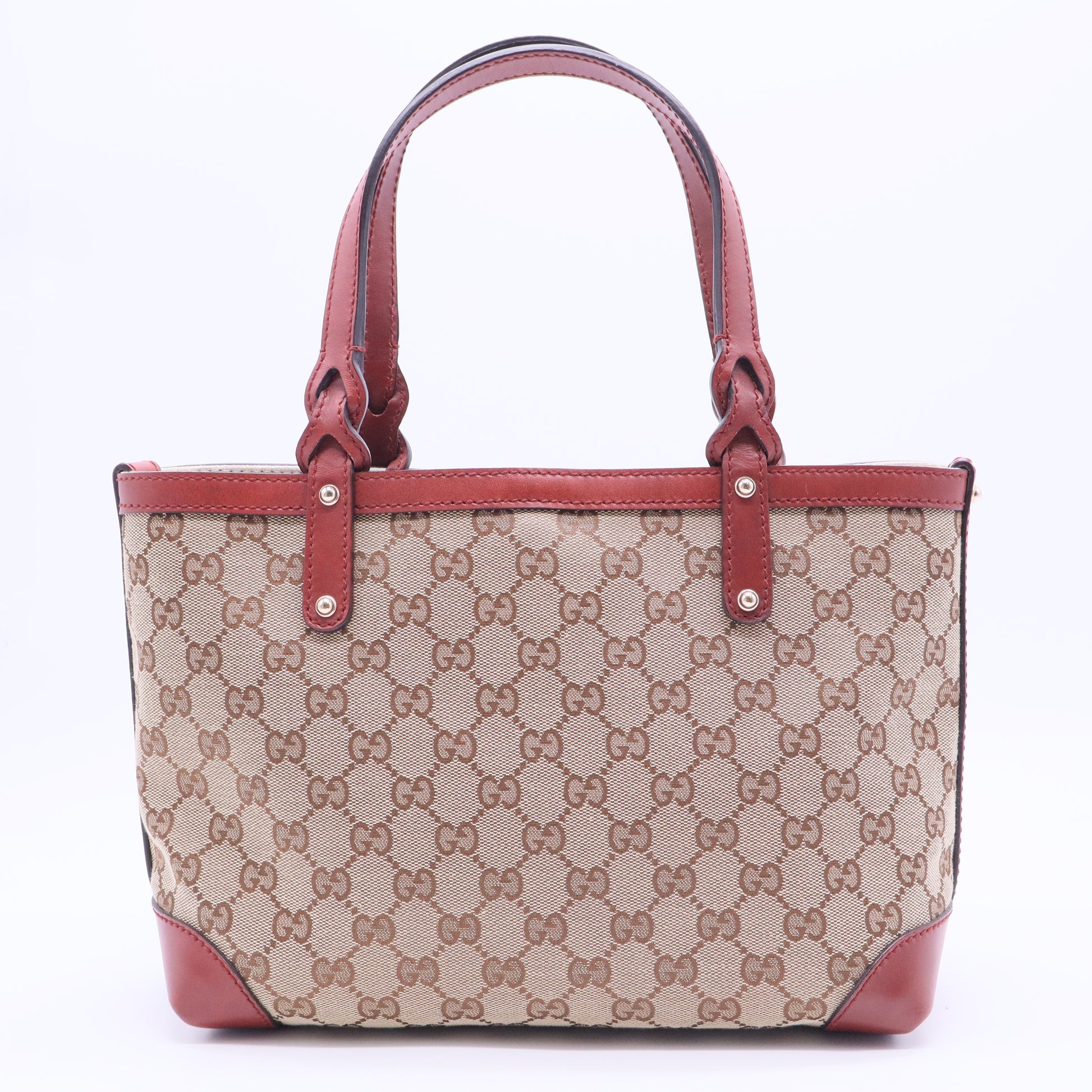 Gucci Beige GG Canvas/Leather Craft Original Tote B12398