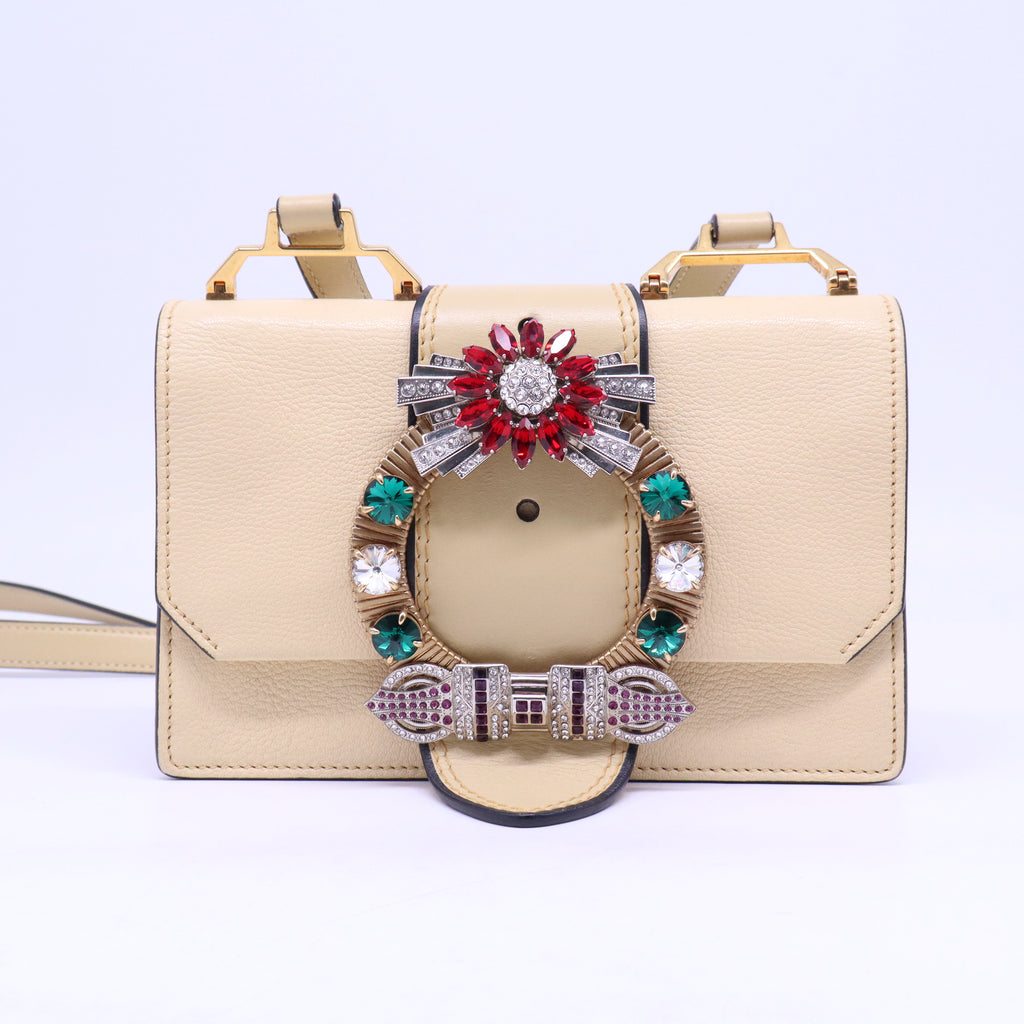 Goat Leather Lady Jeweled w/ Strap B21628
