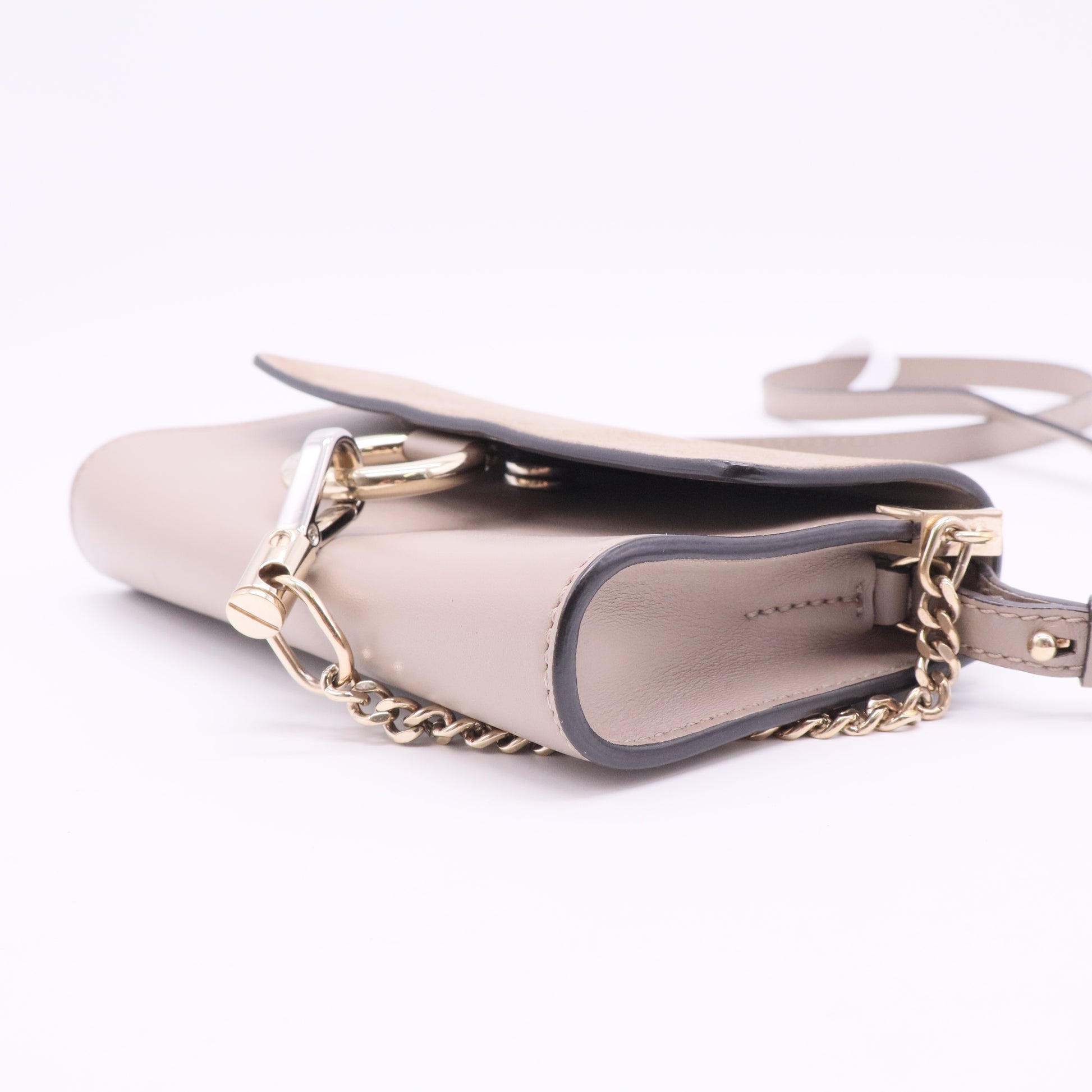 Faye Shoulder Bag Leather and Suede Mini