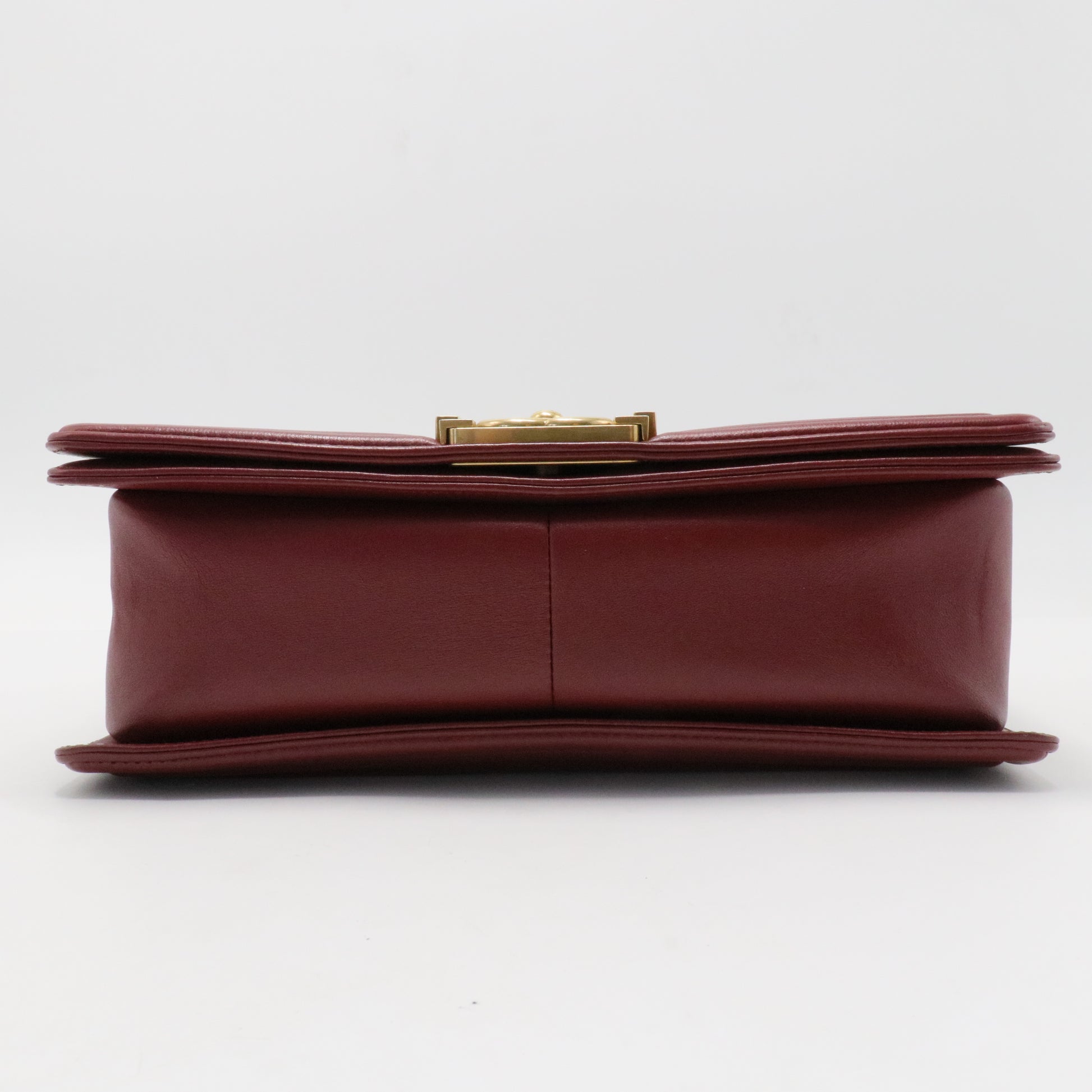 Red Medium Lambskin Boy Flap Bag