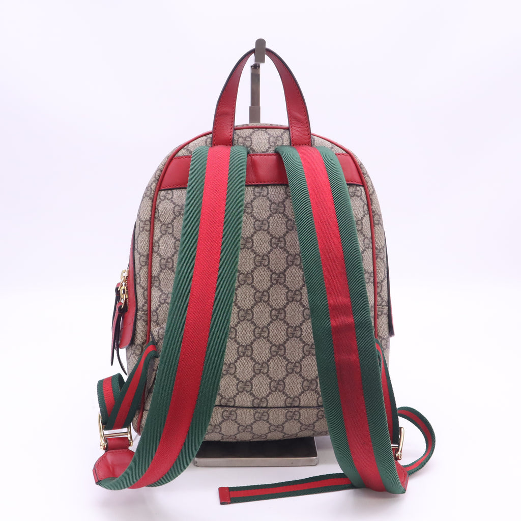 Gucci GG Supreme Embroidered Heart Roses Small Backpack B24176