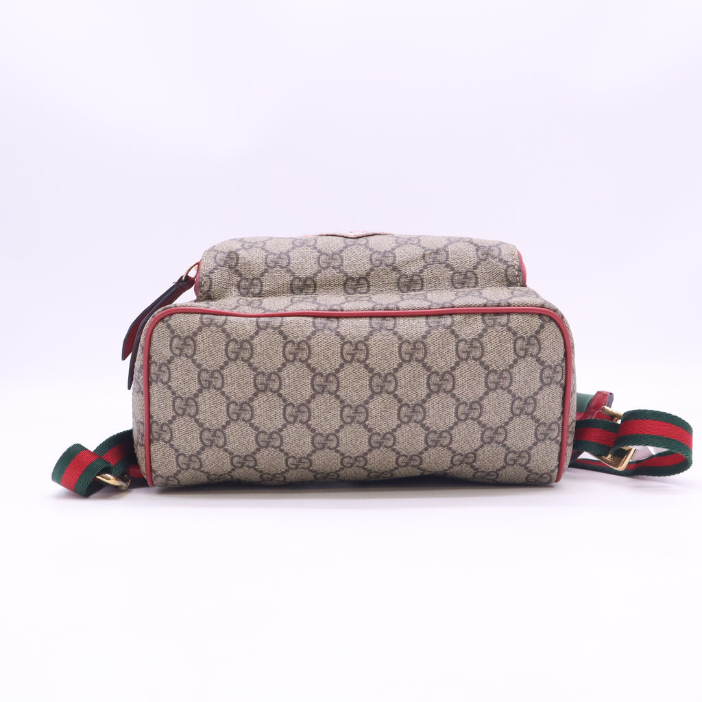 Gucci GG Supreme Embroidered Heart Roses Small Backpack B24176