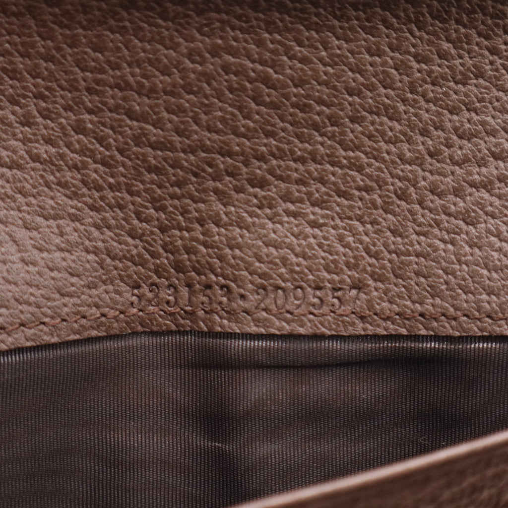 Ophidia GG Continental Wallet GG Supreme Canvas Leather Twins