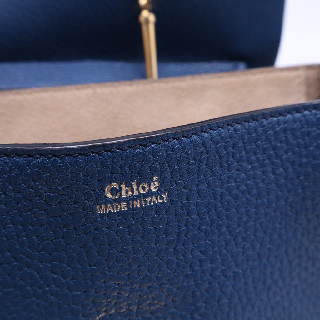 Chloe Textured Leather Small Drew Shoulder Bag B20989