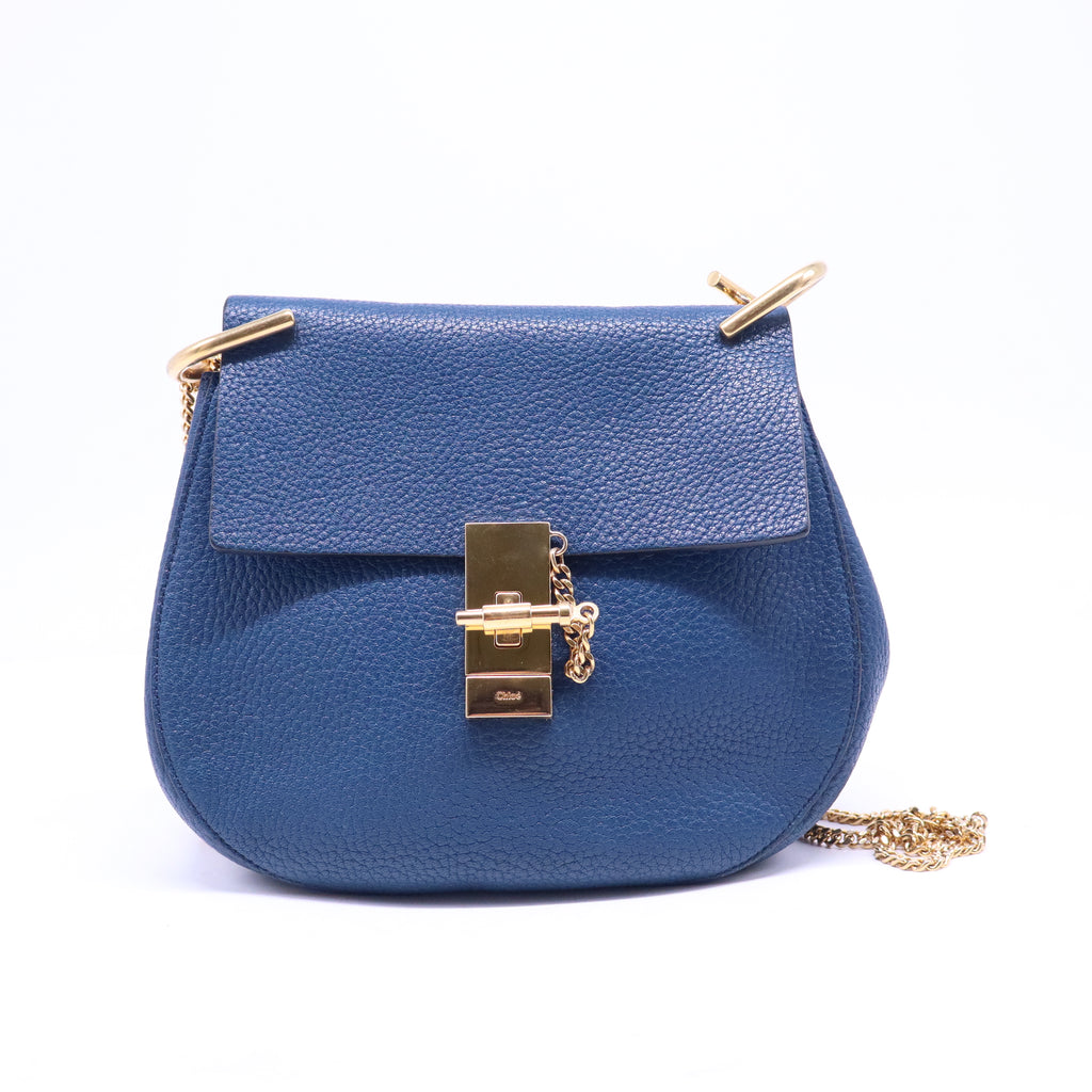 Chloe Textured Leather Small Drew Shoulder Bag B20989