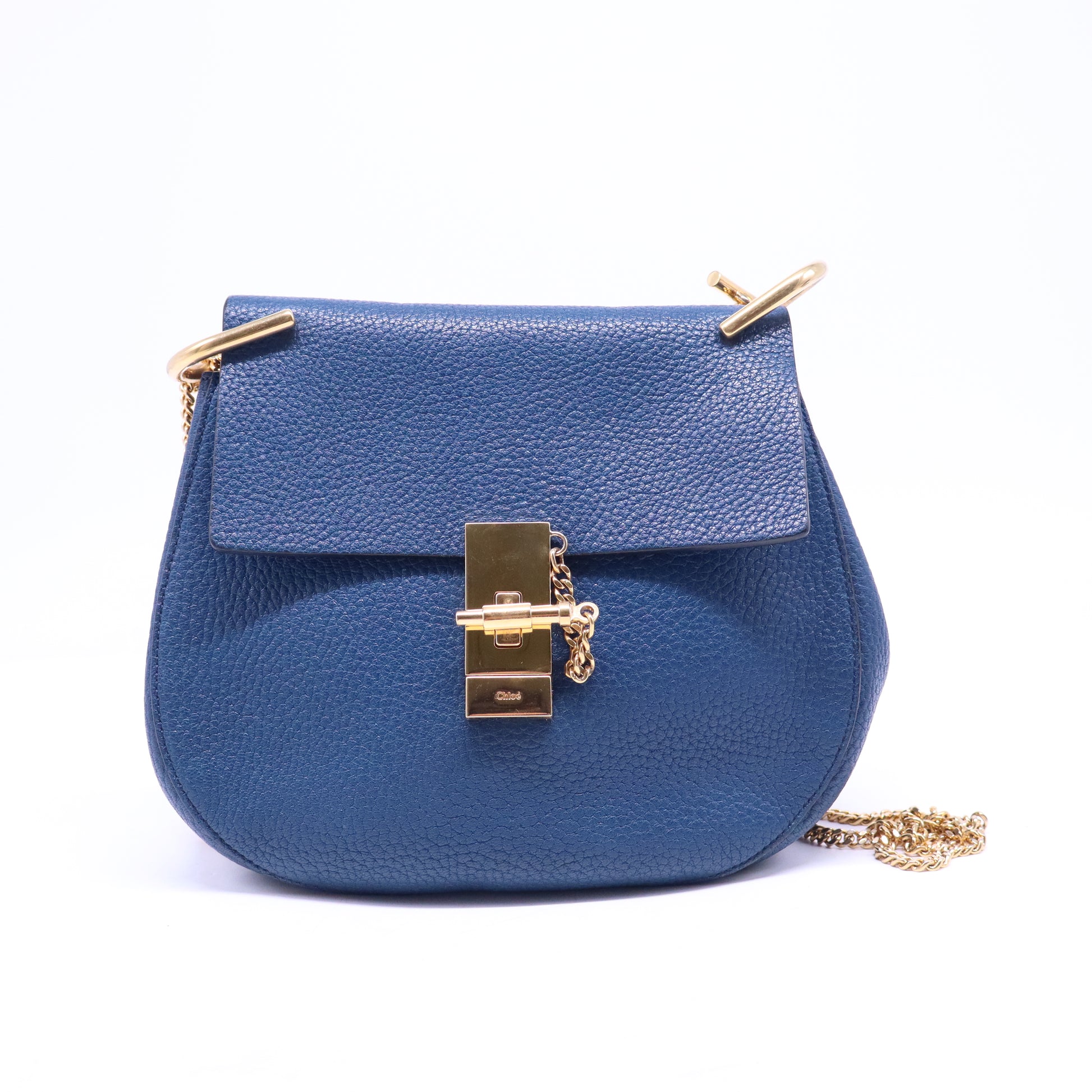Chloe Textured Leather Small Drew Shoulder Bag B20989