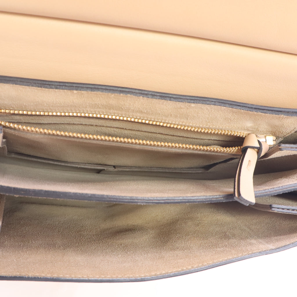 Calfskin Suede Medium Faye Shoulder Bag Blush Nude B24361