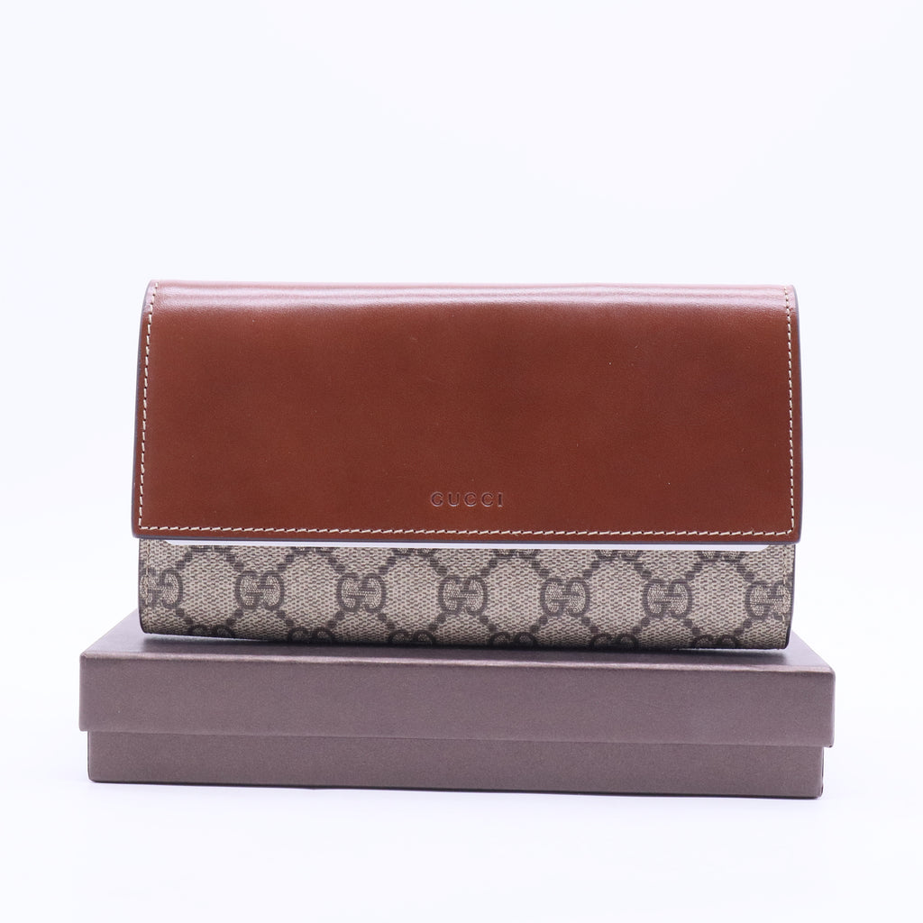 Brown Continental Monogram Wallet  W20145