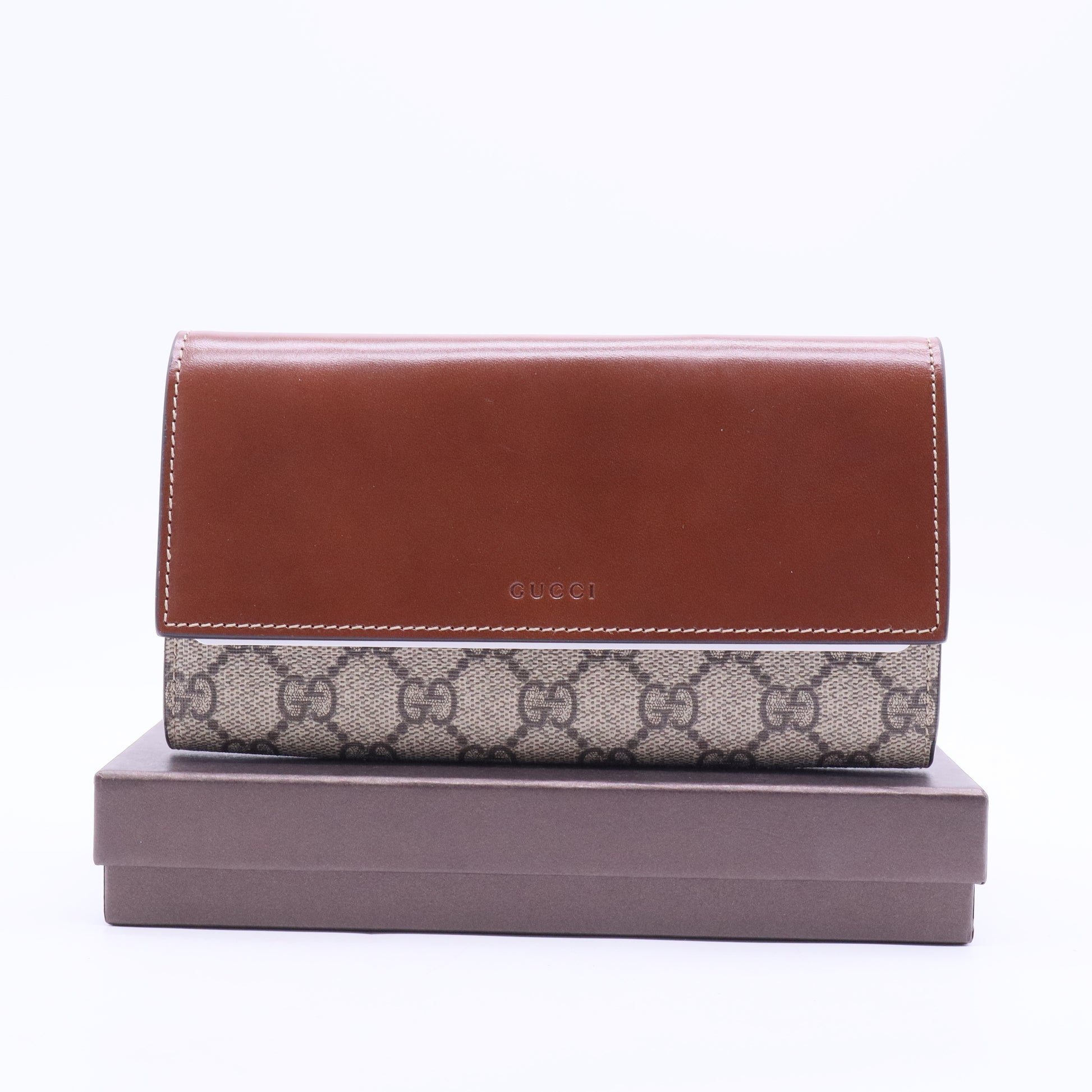 Brown Continental Monogram Wallet  W20145