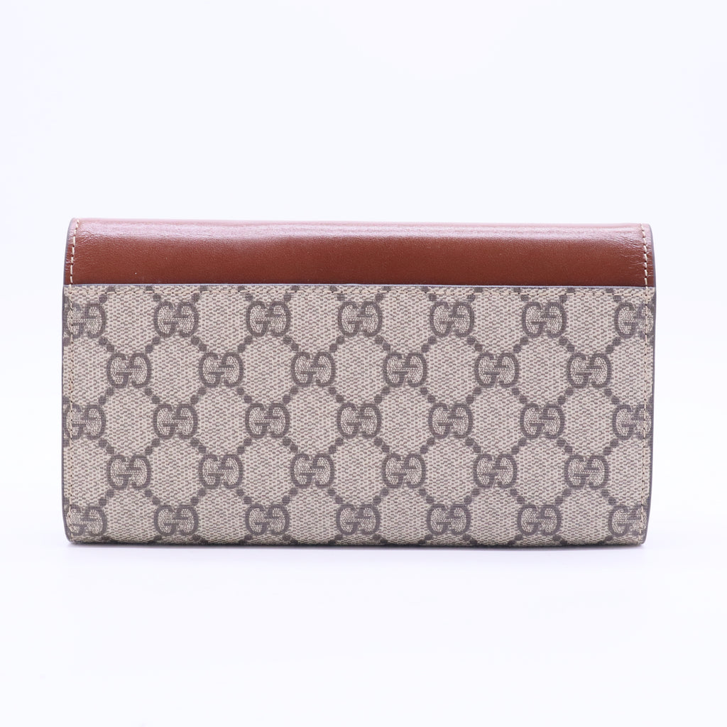 Brown Continental Monogram Wallet  W20145
