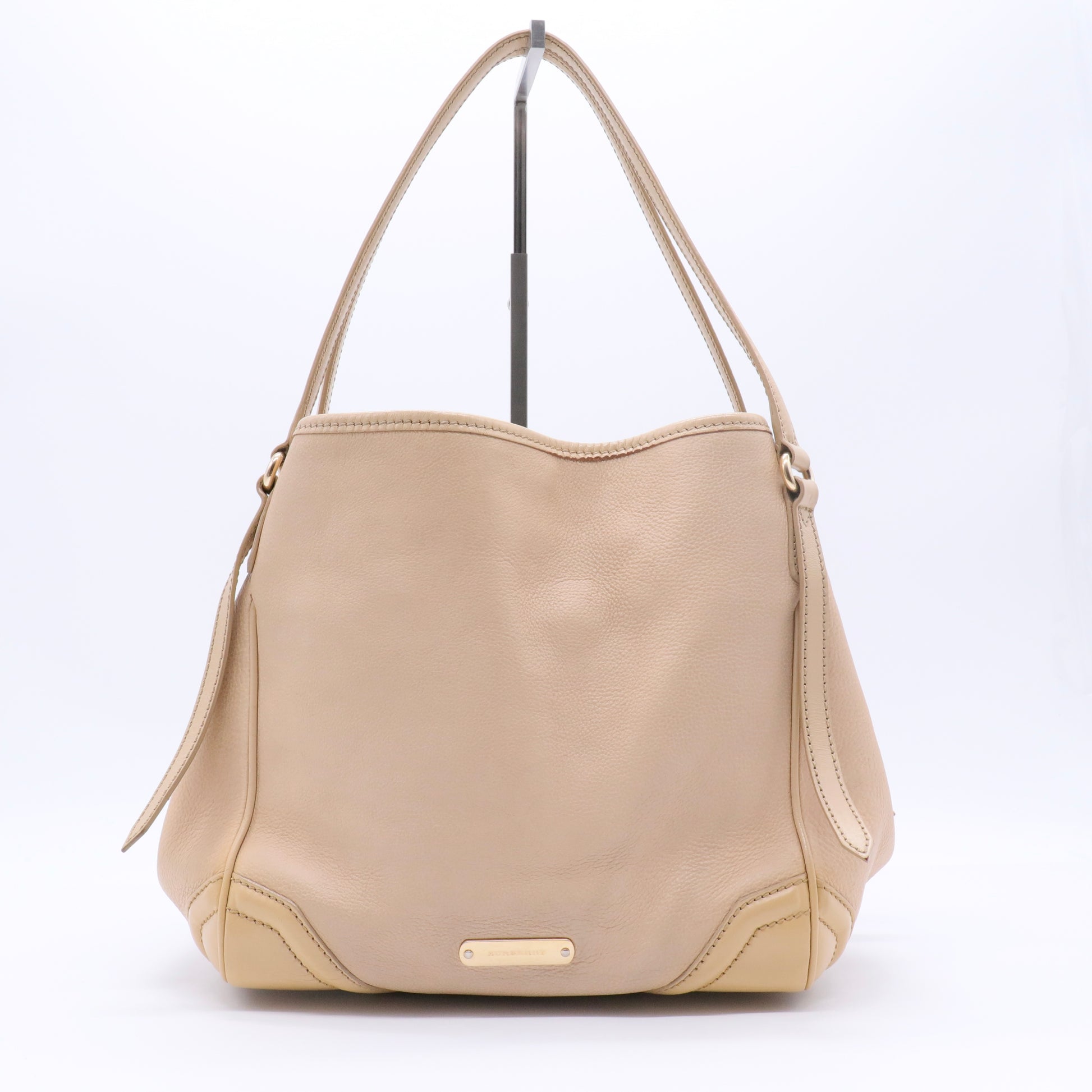 Cream Leather Canterbury Tote