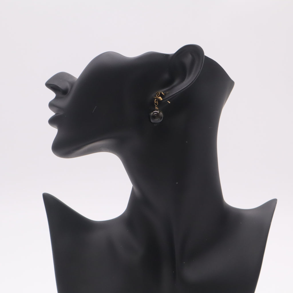 Chanel Sphere CC Stud Resin Ball Drop Earrings W22373