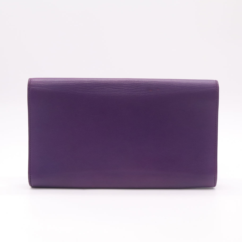 Saint Laurent Belle de Jour Leather Clutch W22339