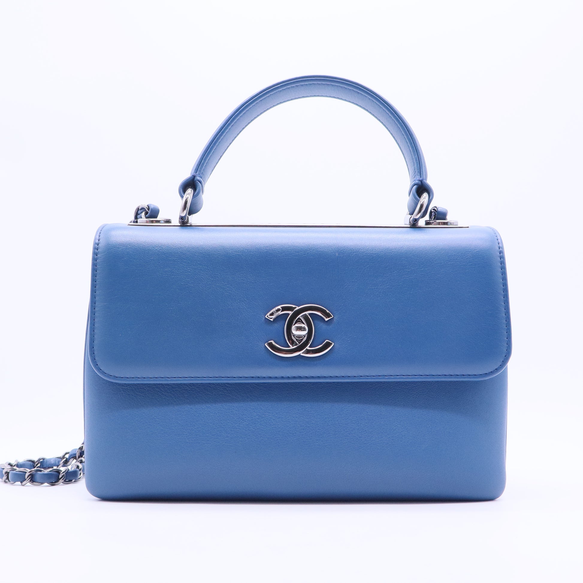 Trendy CC Top Handle Bag Calfskin Small B20063