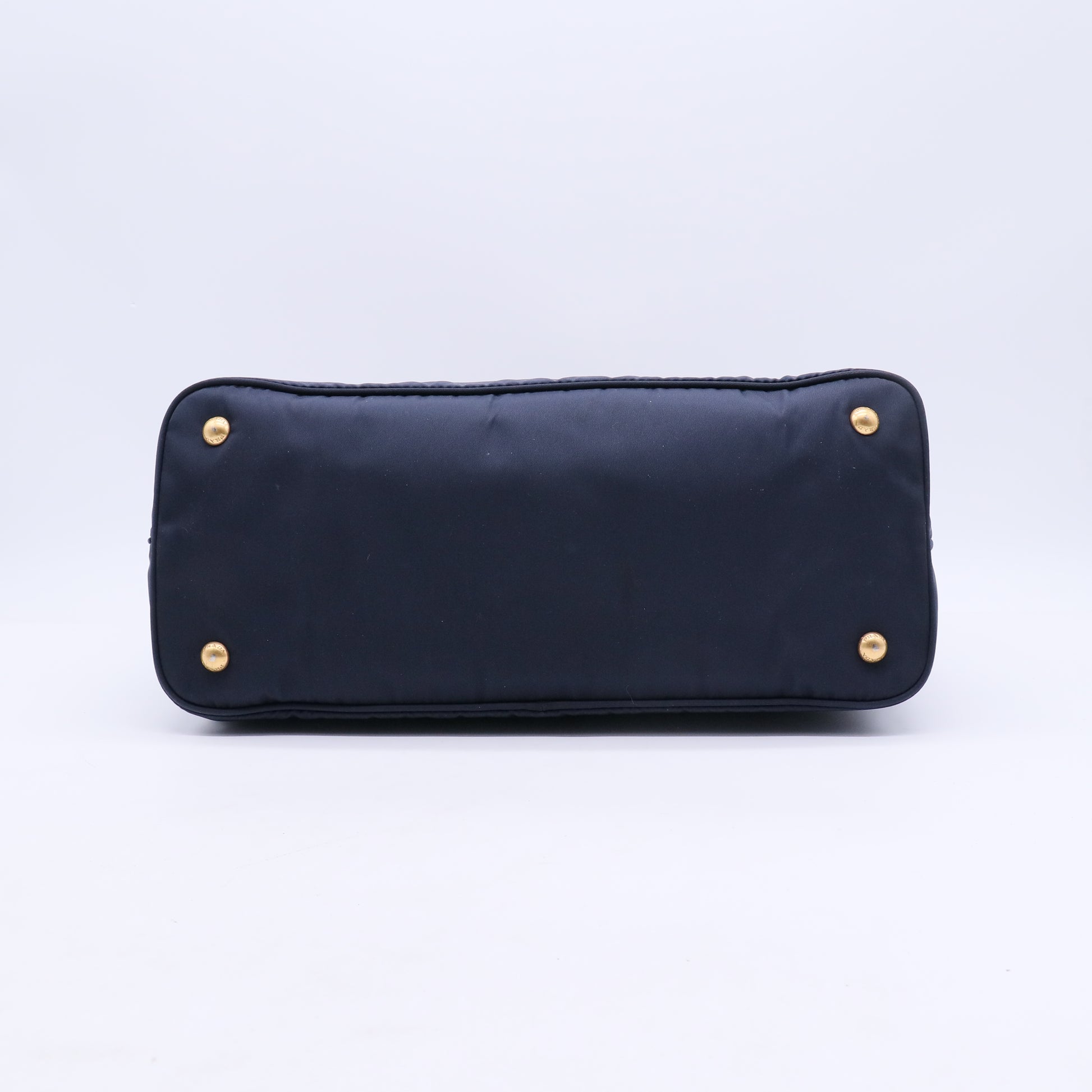 Prada Navy Blue Tessuto Nylon Shopper Tote b20843