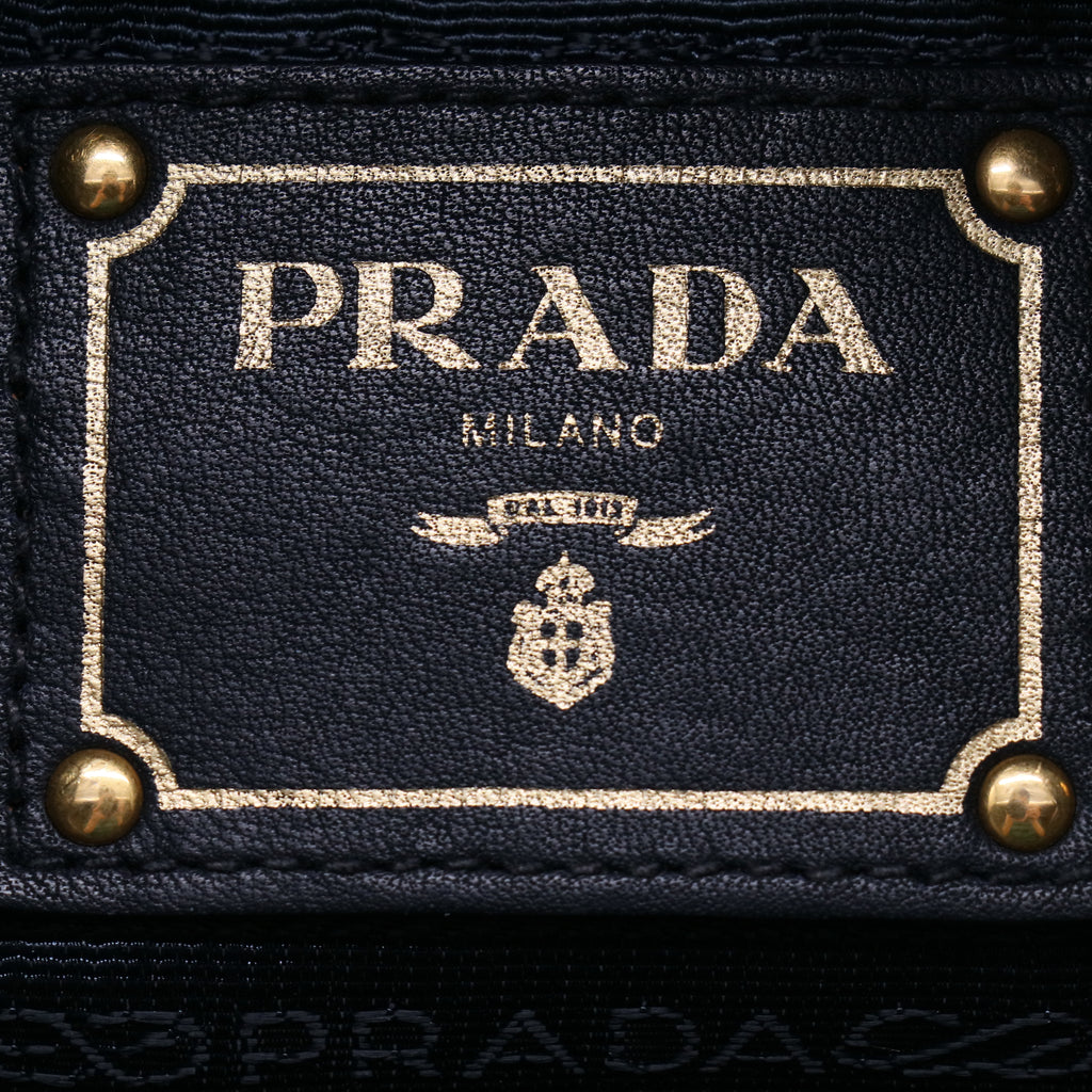 Prada Navy Blue Tessuto Nylon Shopper Tote b20843