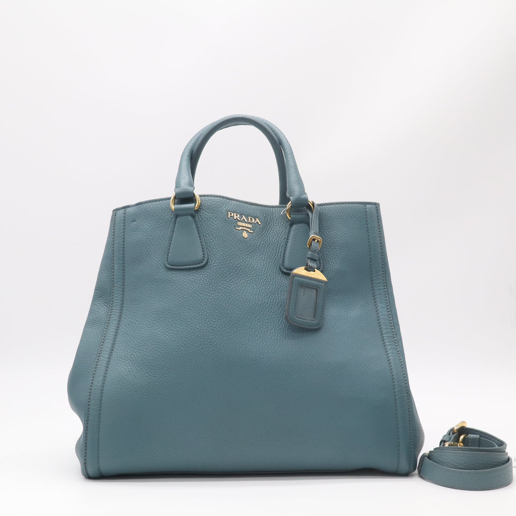 Convertible Shopper Tote Vitello Daino Large Twins B22877