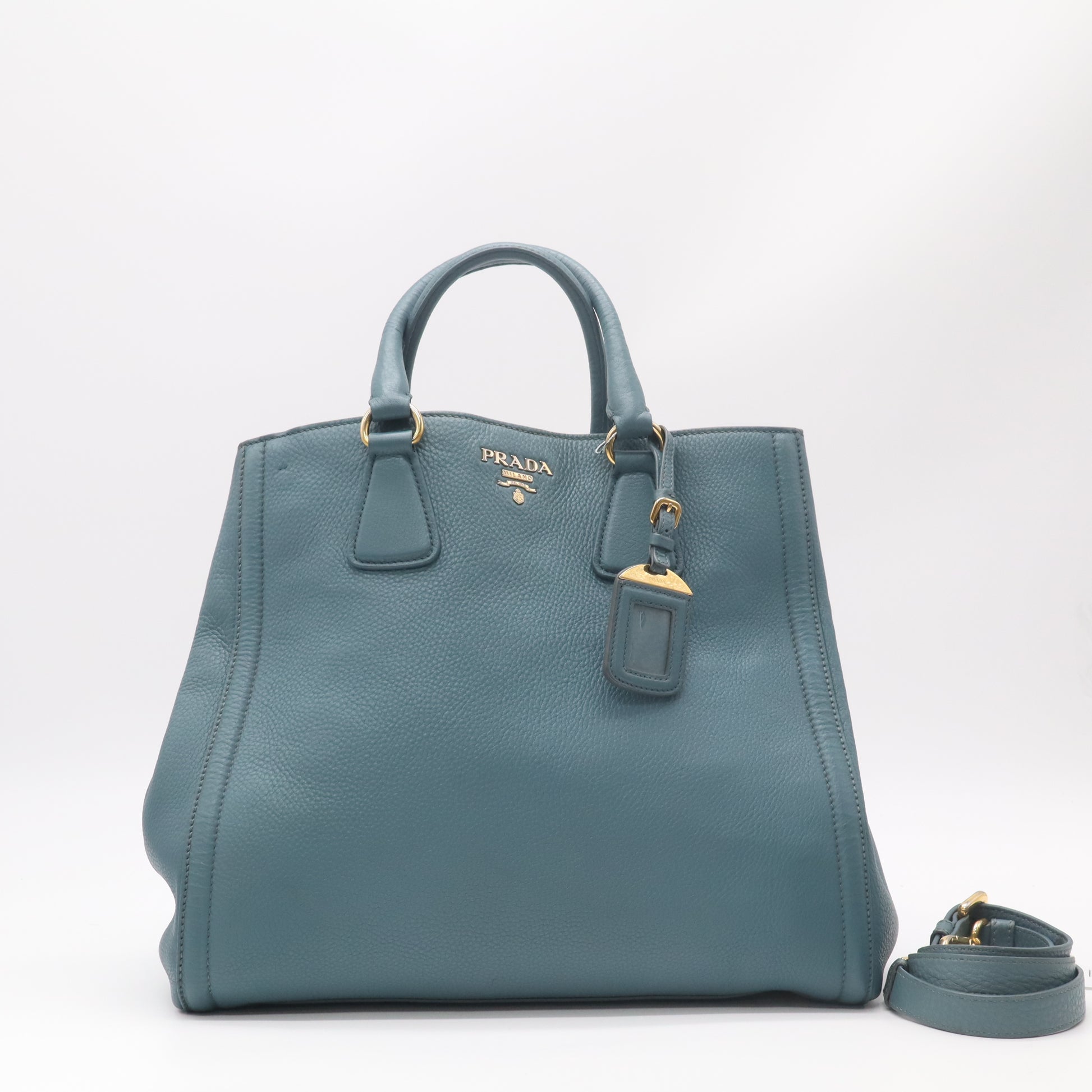 Convertible Shopper Tote Vitello Daino Large Twins B22877