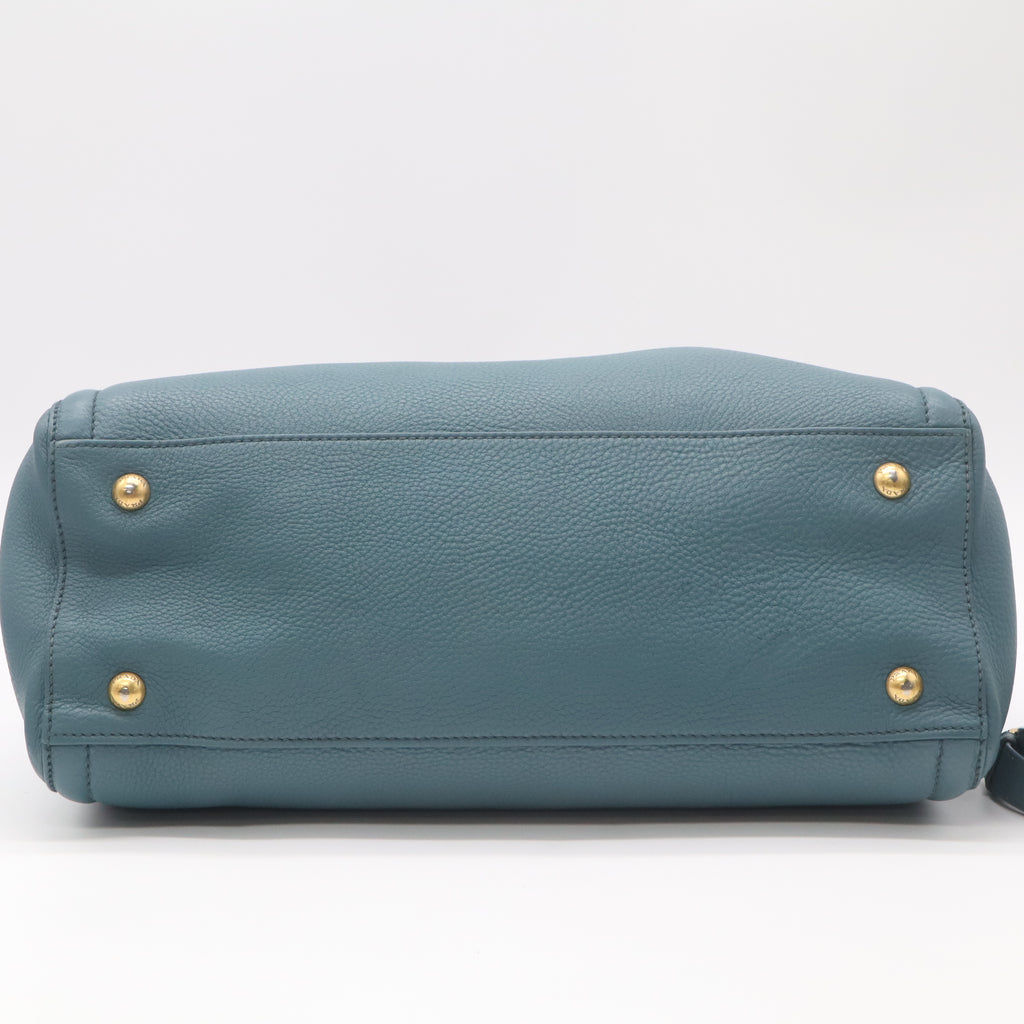 Convertible Shopper Tote Vitello Daino Large Twins B22877