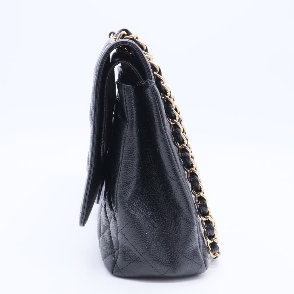Maxi Classic leather shoulder bag B12393