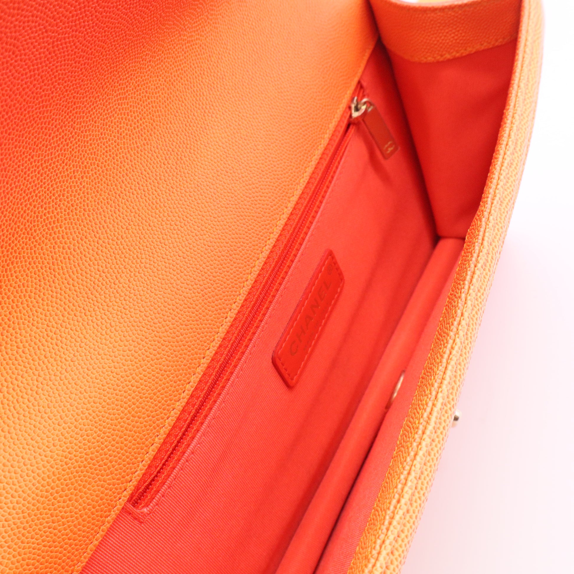 Sunset On The Sea Flap Bag Quilted Caviar Medium Twins