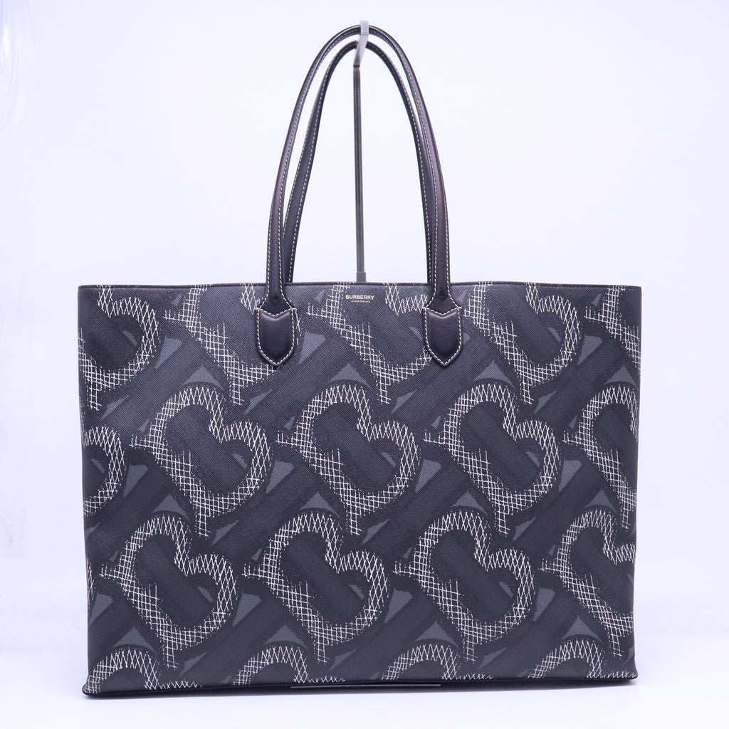 Open Tote Summer Monogram E-Canvas Large B21261