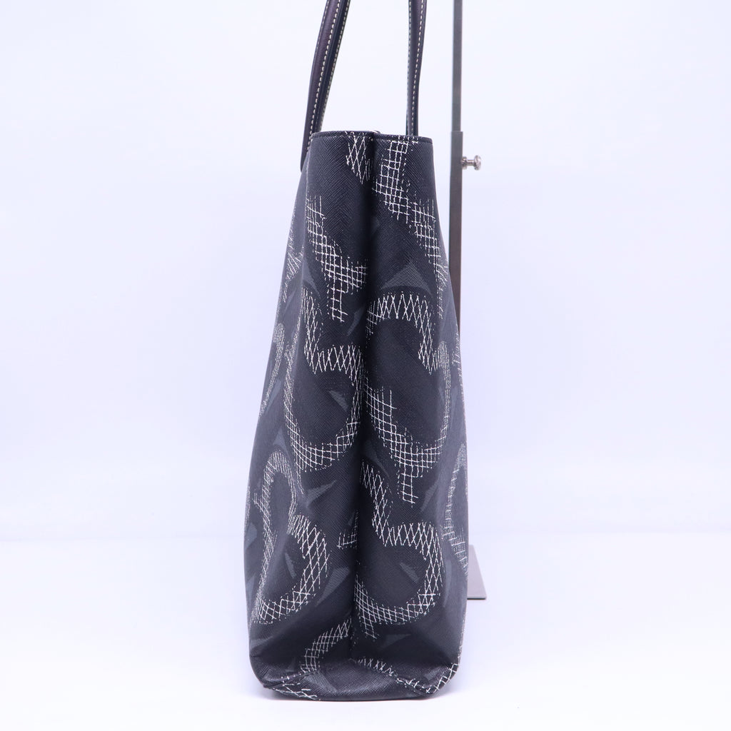 Open Tote Summer Monogram E-Canvas Large B21261