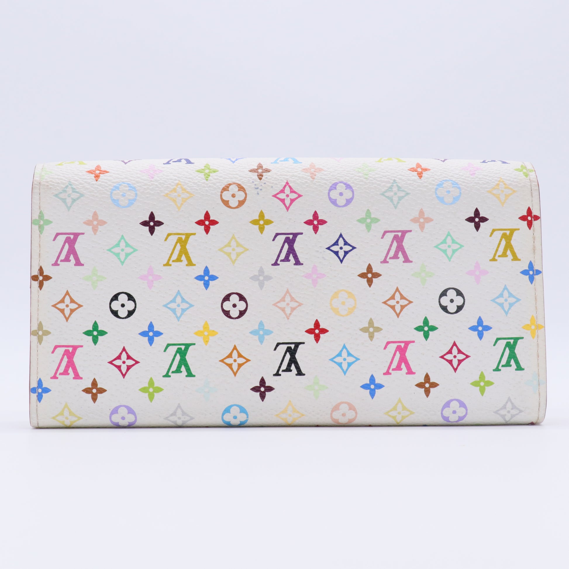 Monogram Multicolor Sarah Wallet White Litchi