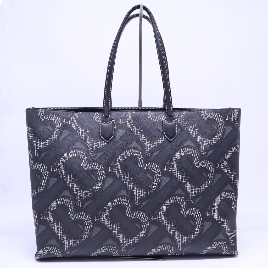 Open Tote Summer Monogram E-Canvas Large B21261