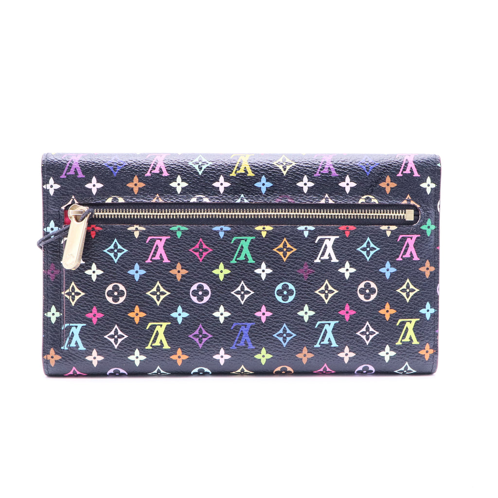 Monogram Multicolor Sarah Wallet Black Grenade twins LDJ2571