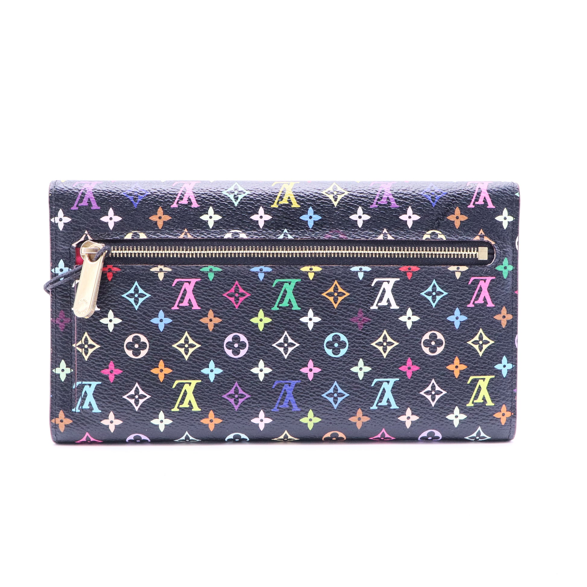 Monogram Multicolor Sarah Wallet Black Grenade twins LDJ2571